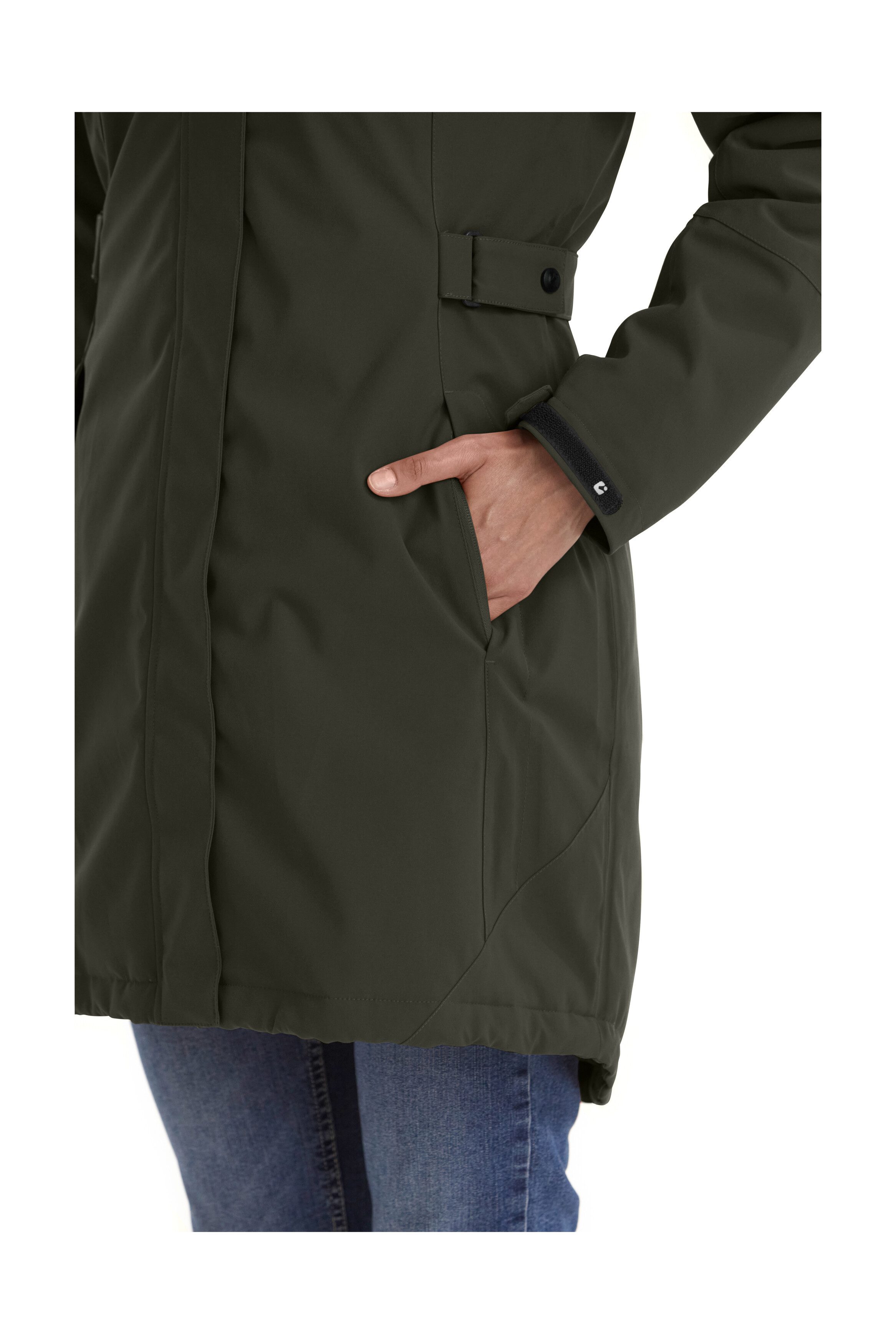 Killtec Parka KOW 165 WMN PRK Wasser- und winddichter Parka mit Teddyfleece und abnehmbarer Kapuze