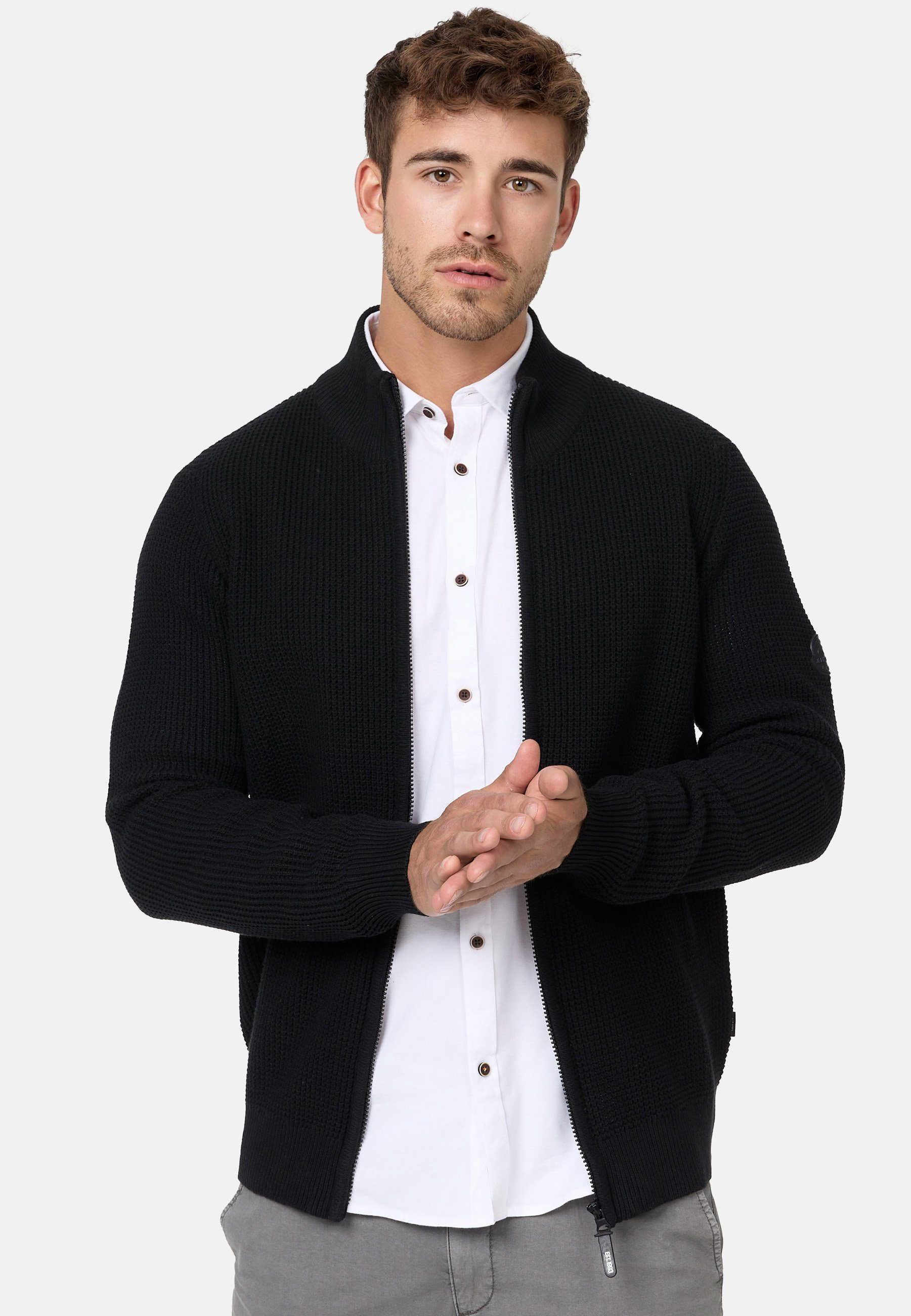 Indicode Strickjacke Herren INLayton Herrenstrickjacke