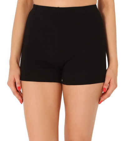 Merry Style Leggings Damen Shorts Radlerhose Unterhose Hotpants kurze Hose Boxershorts aus Baumwolle MS10-358 (1-tlg) elastischer Bund