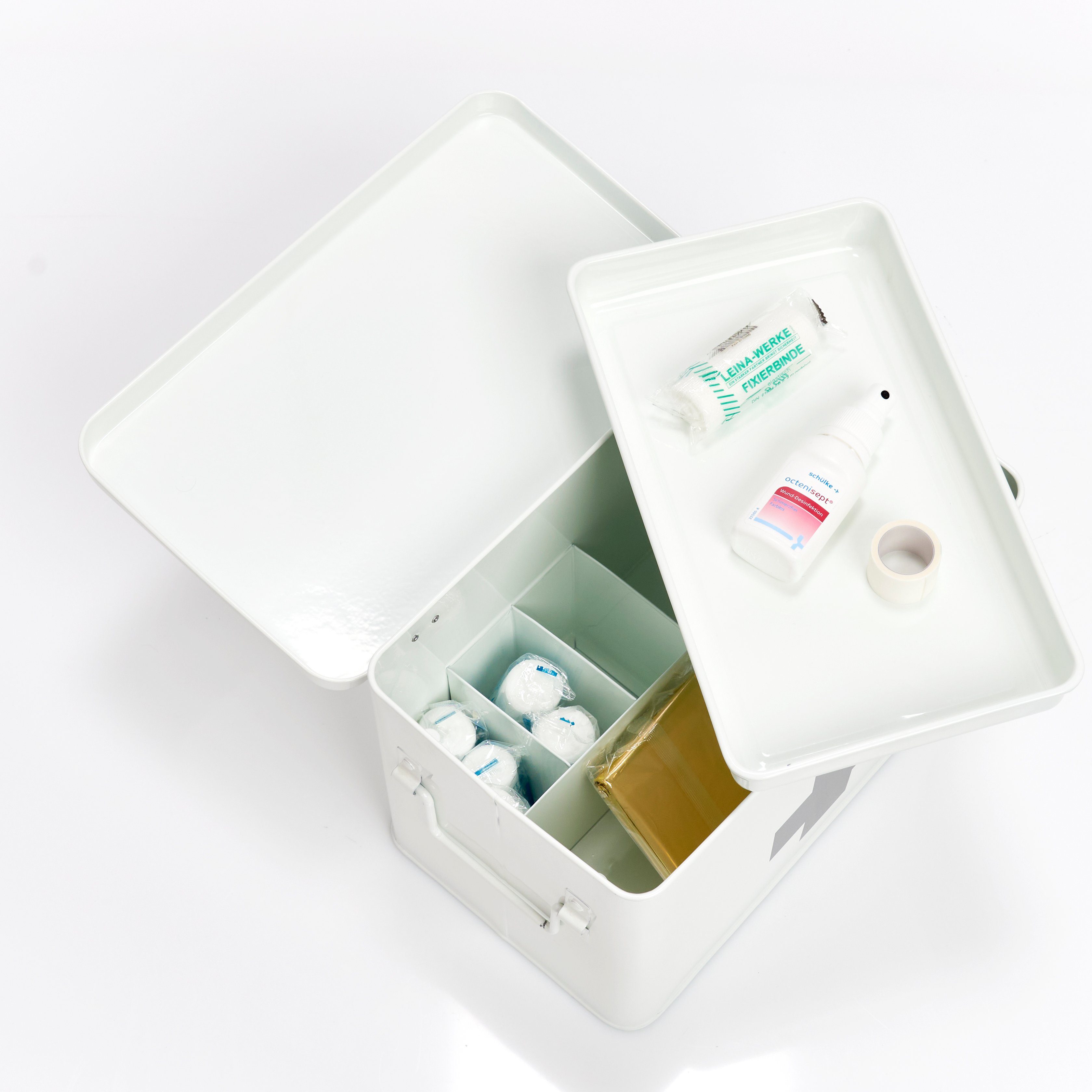 Present Ablageregal weiß, Zeller x x Medizinbox, Metall, 20 32 cm 19,5