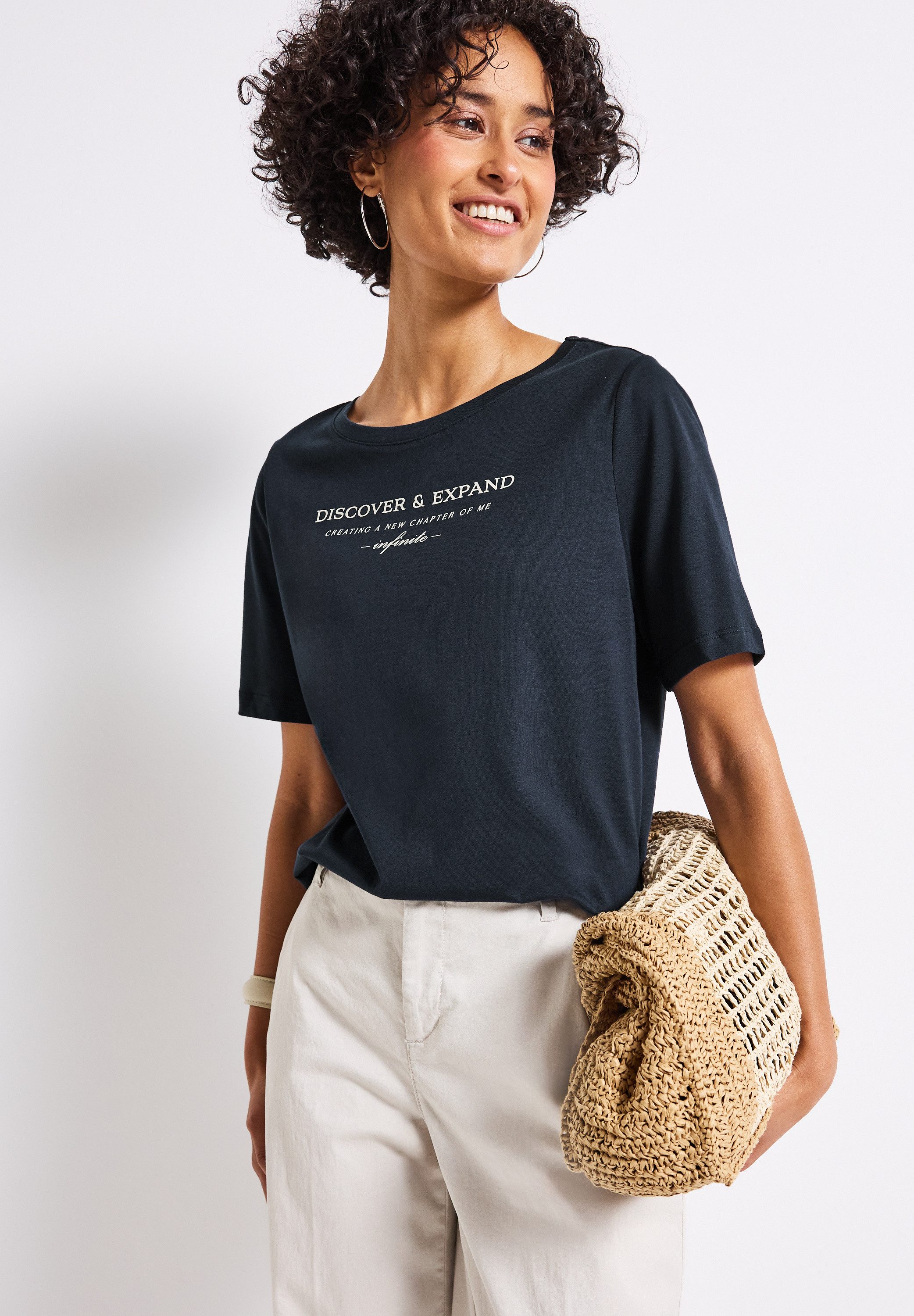 STREET ONE T-Shirt, im soften Baumwoll-Mix günstig online kaufen