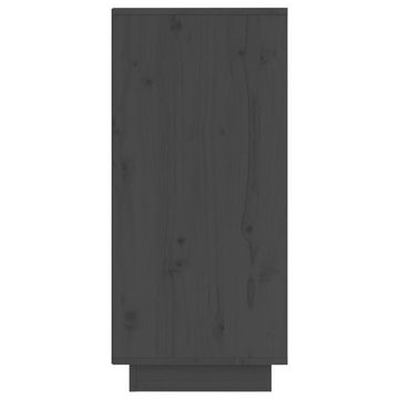 vidaXL Sideboard Sideboard Grau 31,5x34x75 cm Massivholz Kiefer (1 St)