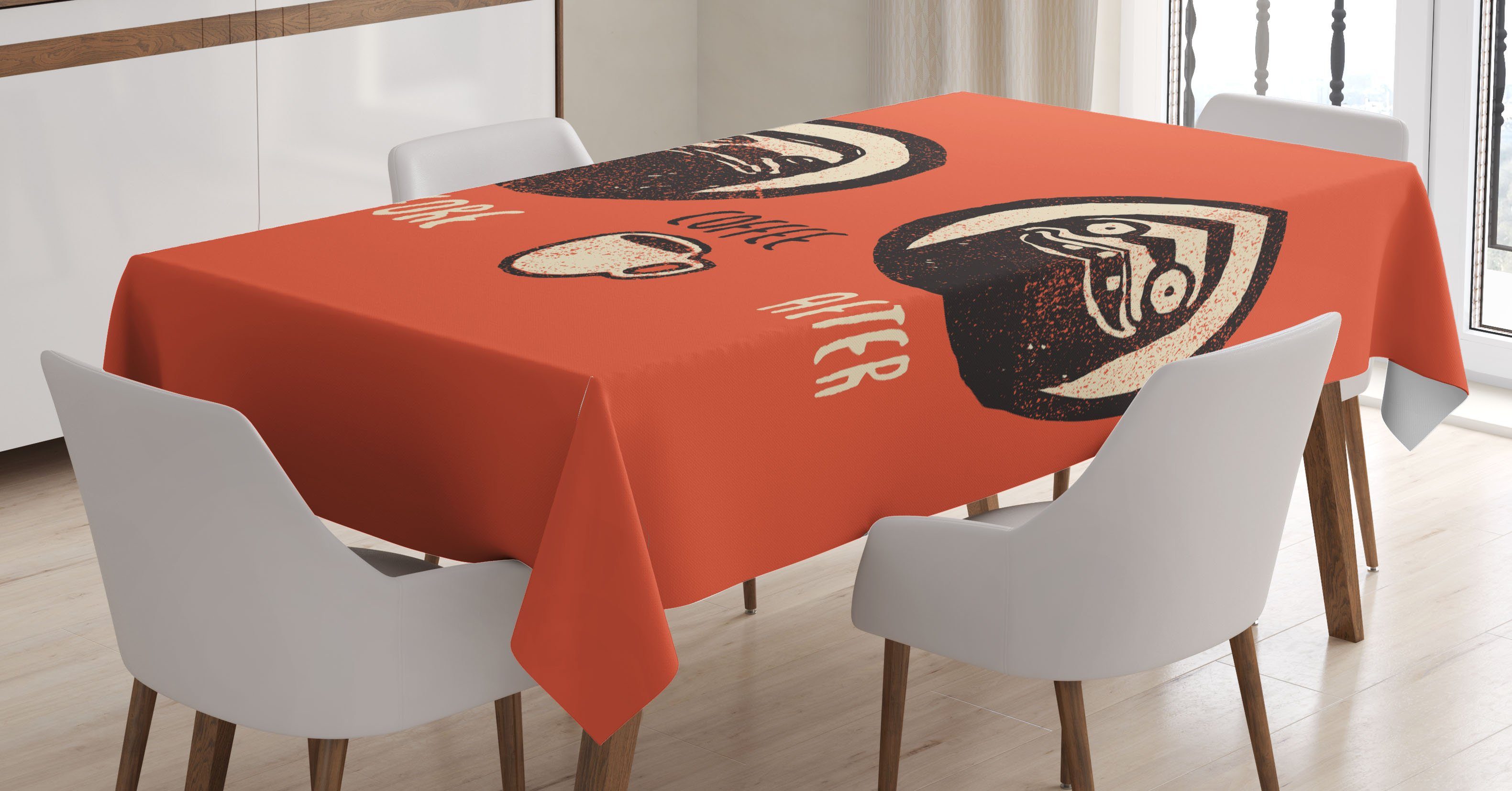 Abakuhaus Tischdecke Waschbar dem Kaffee Sloth geeignet und den Lustige Außen Farben, Farbfest Für Vor Klare Bereich nach