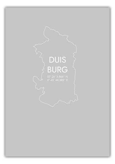 MOTIVISSO Poster Duisburg Koordinaten #7