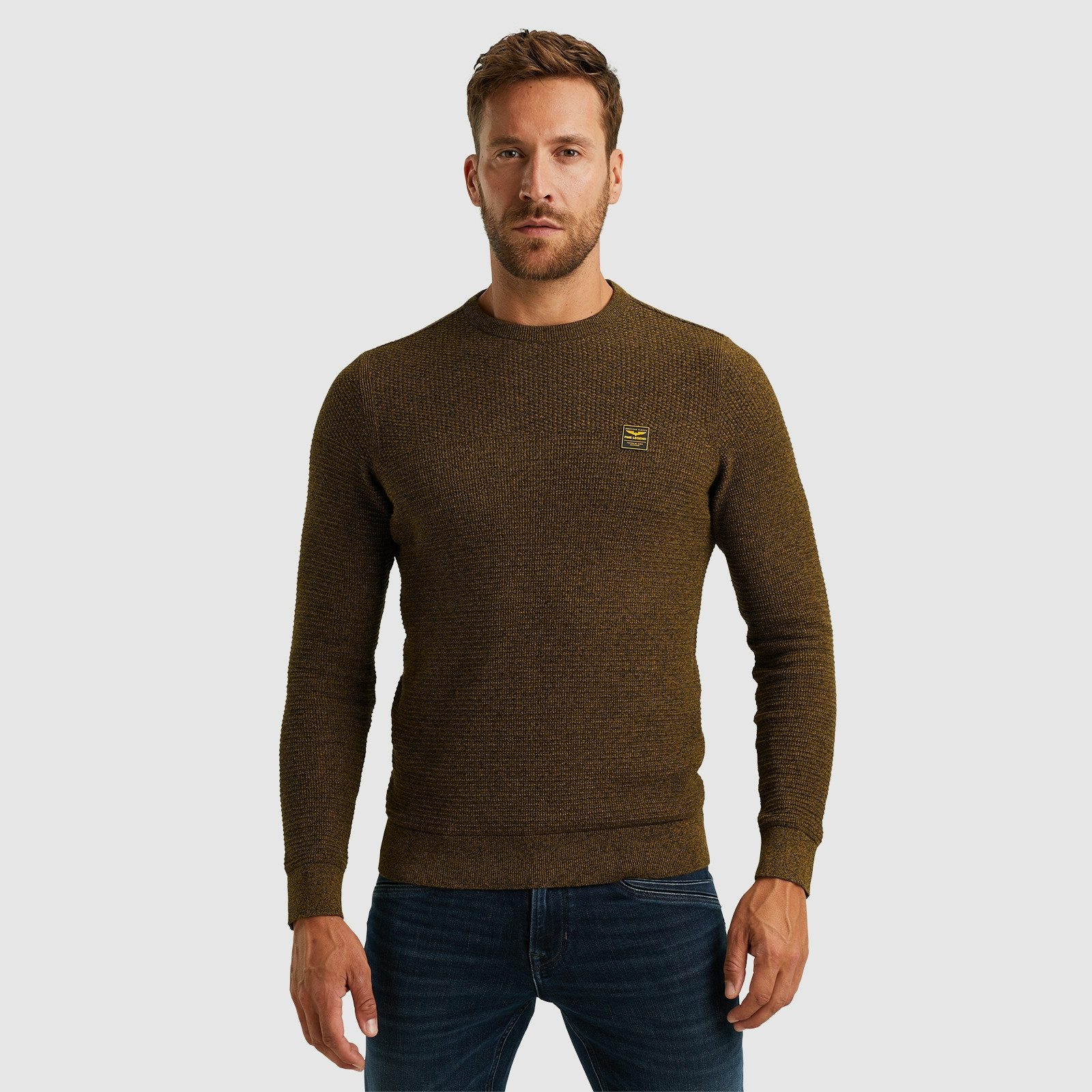 PME LEGEND Rundhalspullover Crewneck collar cotton günstig online kaufen