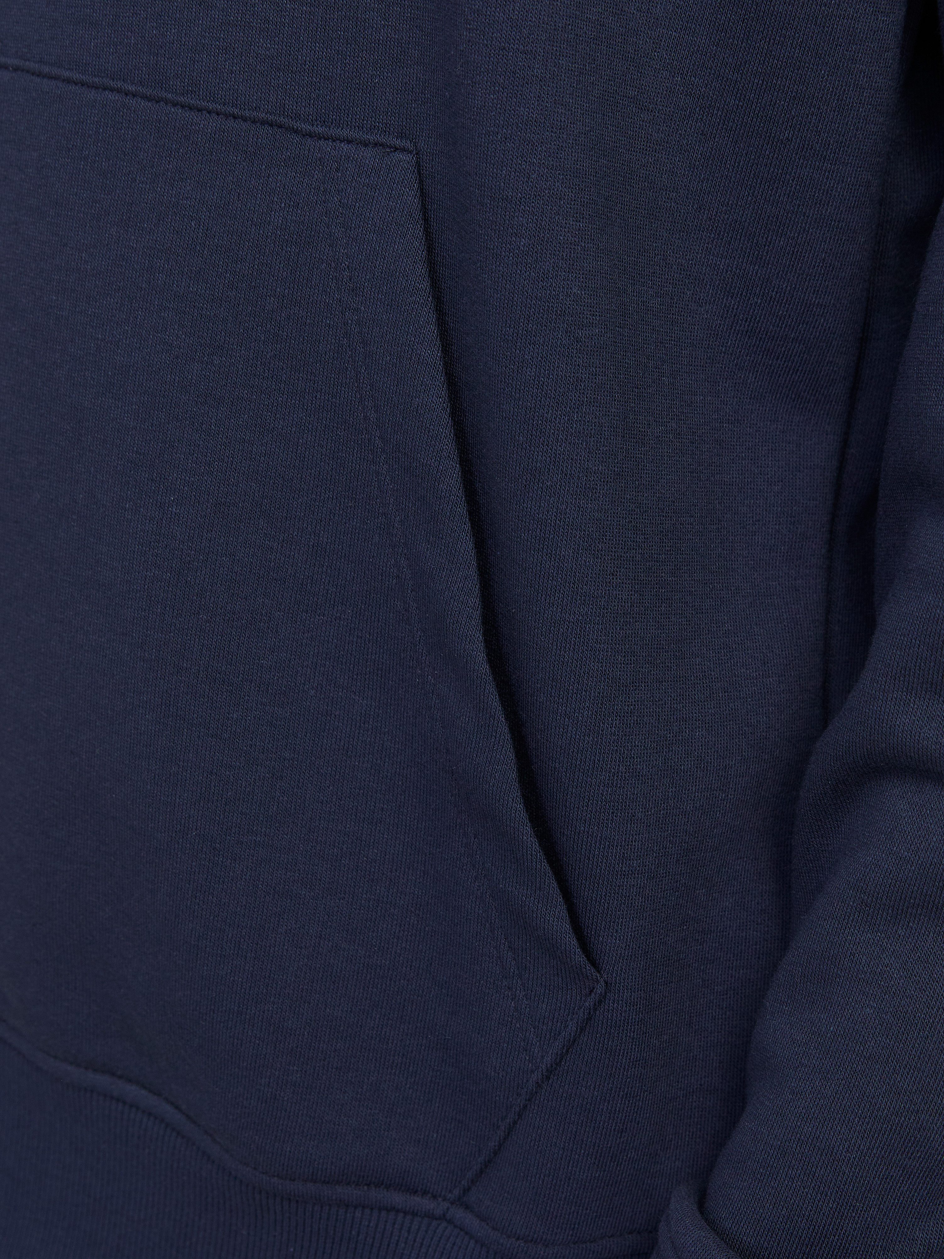 Jack & Jones Kapuzensweatshirt JJCOLTON – Sweater mit Print, Regular Fit und Materialmix bedruckt, modisch, regular fit, angeraute Sweatware, Kapuze