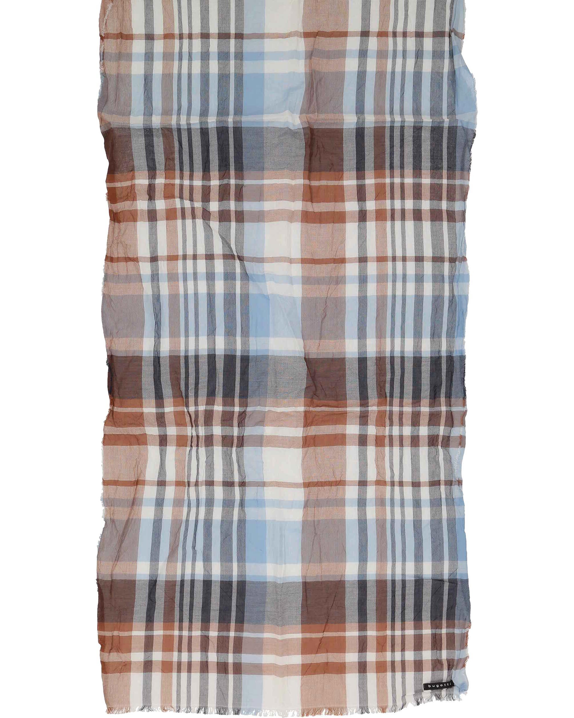 bugatti Modeschal Karierter bugatti Sommerschal aus reiner Baumwolle, (keine)