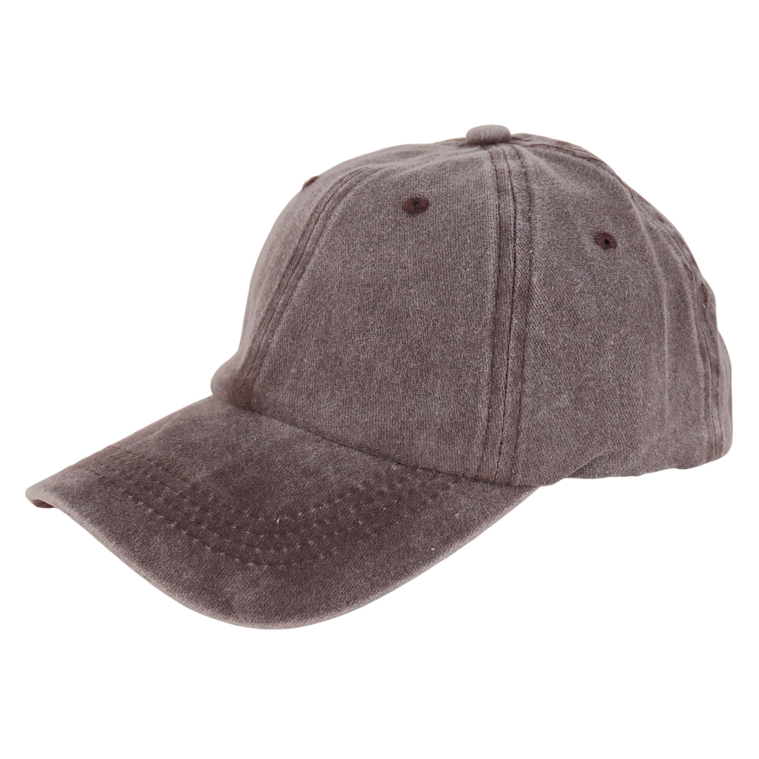 MIRROSI Baseball Cap Vintage in washed Look aus 100% Baumwolle Unifarbe (Outdoor Cap, Feldmütze, Kappe) Atmungsaktiv, Einheitsgröße, Unisex, Damen Herren