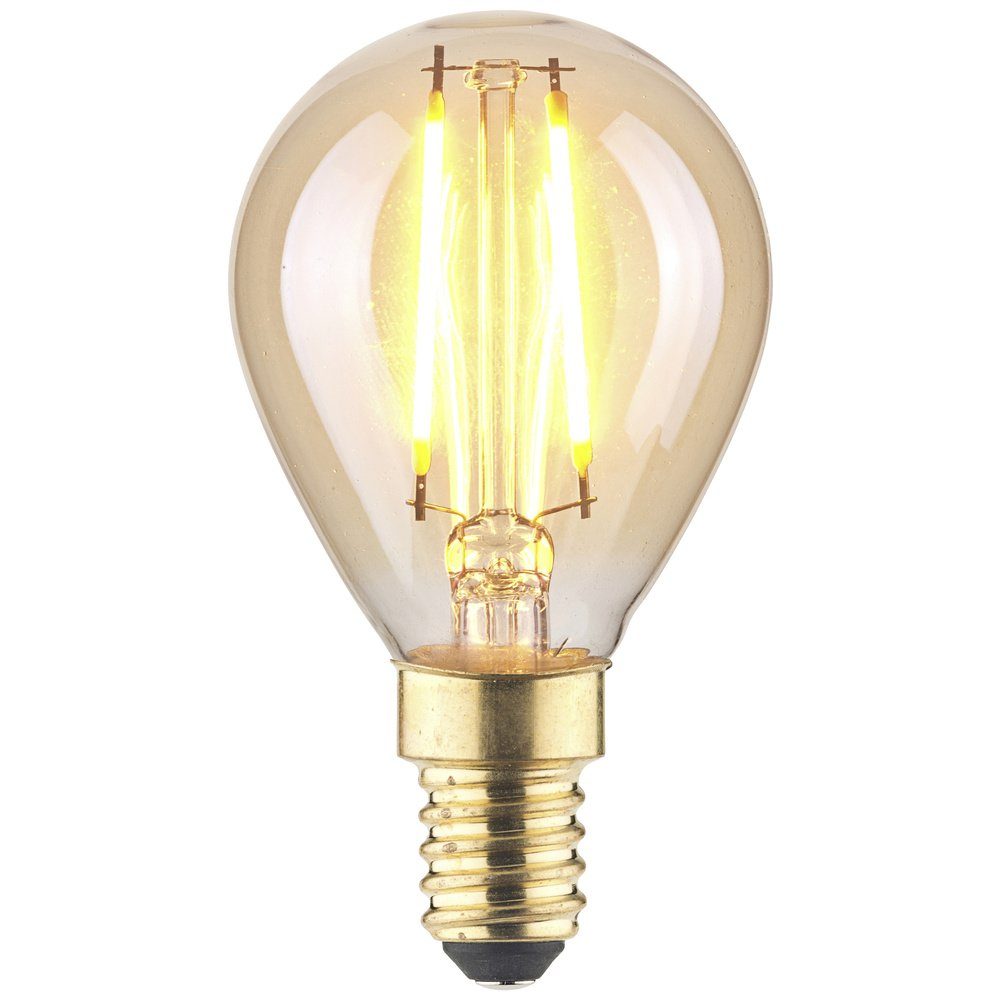 LightMe LED-Leuchtmittel LightMe LM85053 LED E14 Tropfenform 2.5 W Bernstein (x L) 45 mm x 8