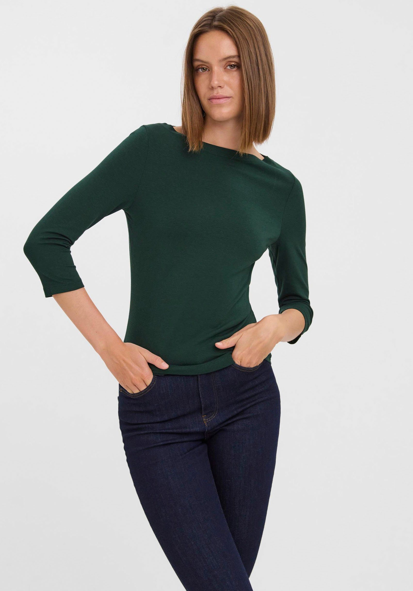 Vero Moda 3/4-Arm-Shirt VMPANDA MODAL 3/4 TOP JRS NOOS Baumwollmischung, regular fit