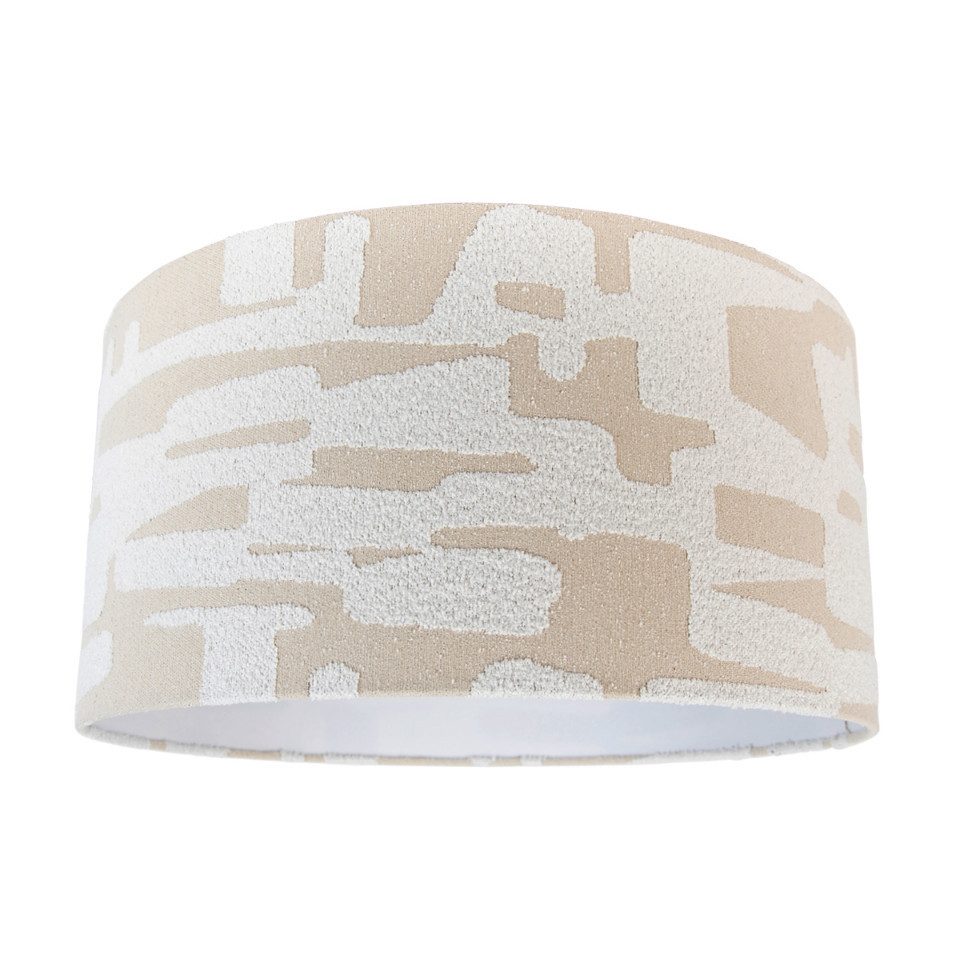 Qazqa Lampenschirm Cilinder white beige