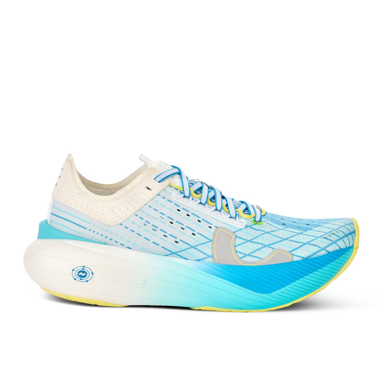 True Motion True Motion U-TECH Solo 2 Damen White Oyster Mushroom Malibu Blue Laufschuh