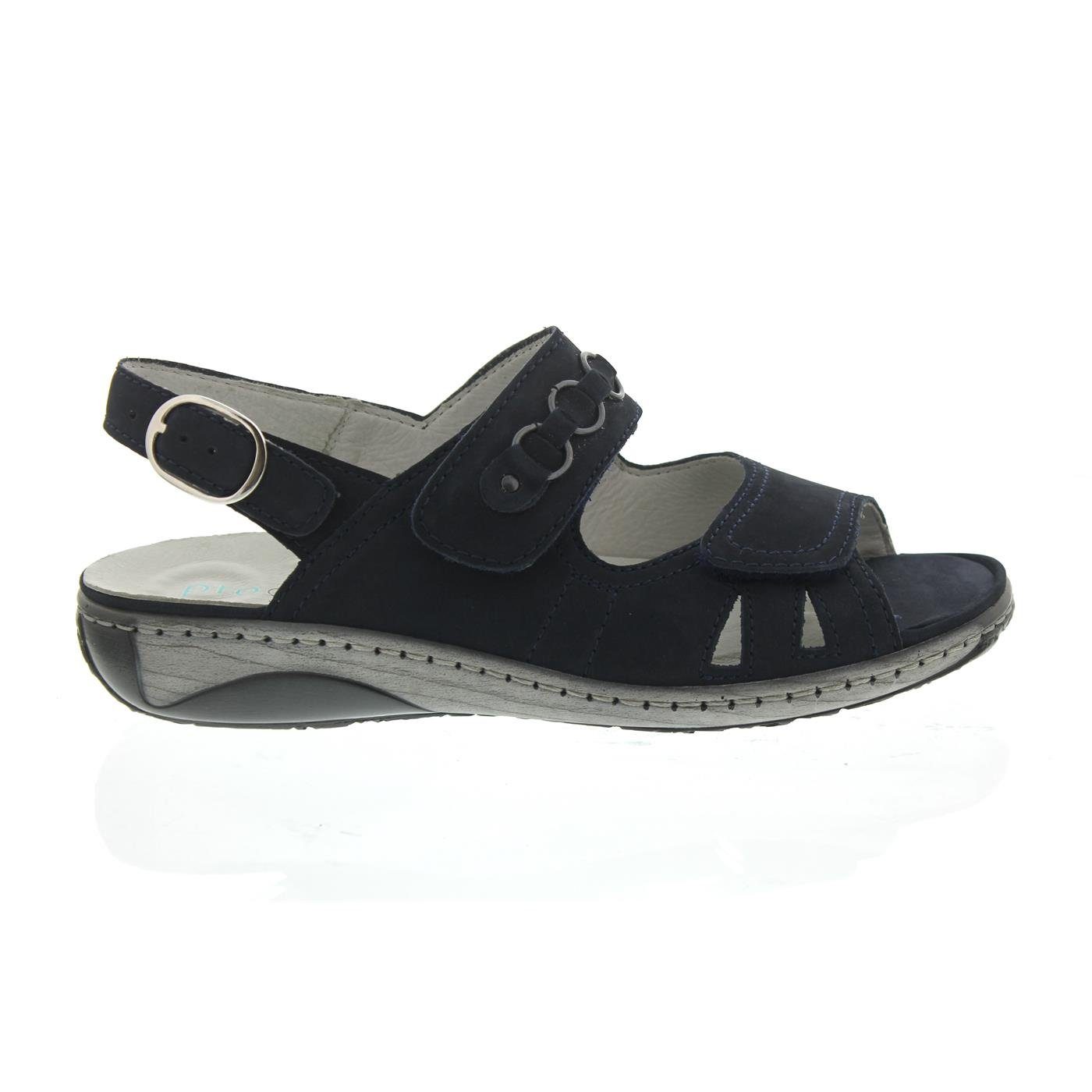 Waldläufer Waldläufer Sandale Garda 210004-191-217, Nubukleder, Blau, Weite G, Pr Sandale