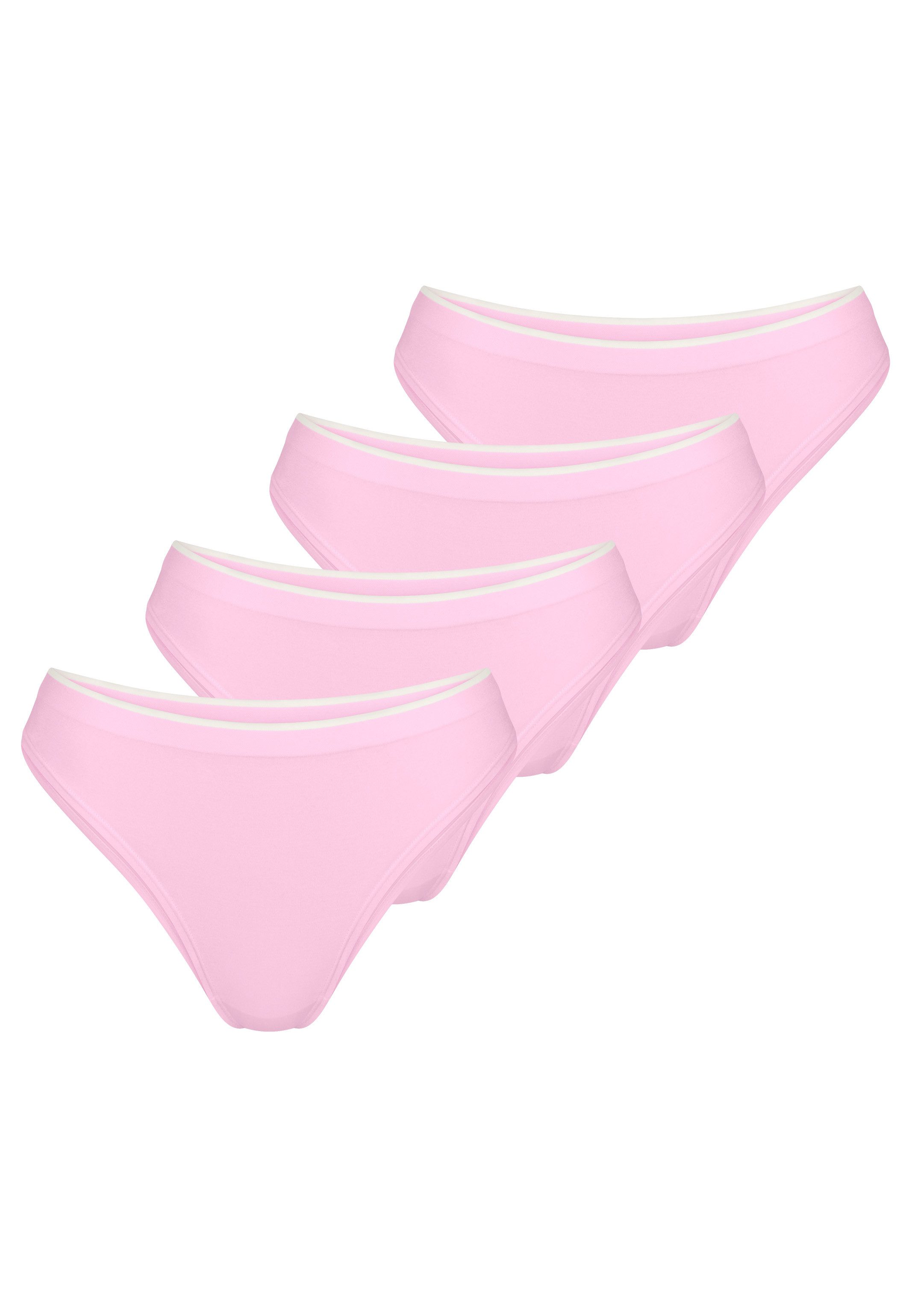 sloggi Bikinislip 4er Pack GO Sense (Spar-Set, 4-St) Slip - Nahtlos - High leg Slip im modernen puristischen Design