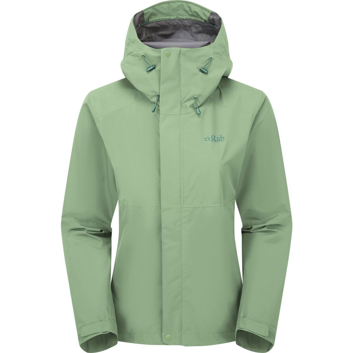 Rab Outdoorjacke Downpour Jacket Wmns Perfekter Wetterschutz für aktive Frauen mit durchdachten Features