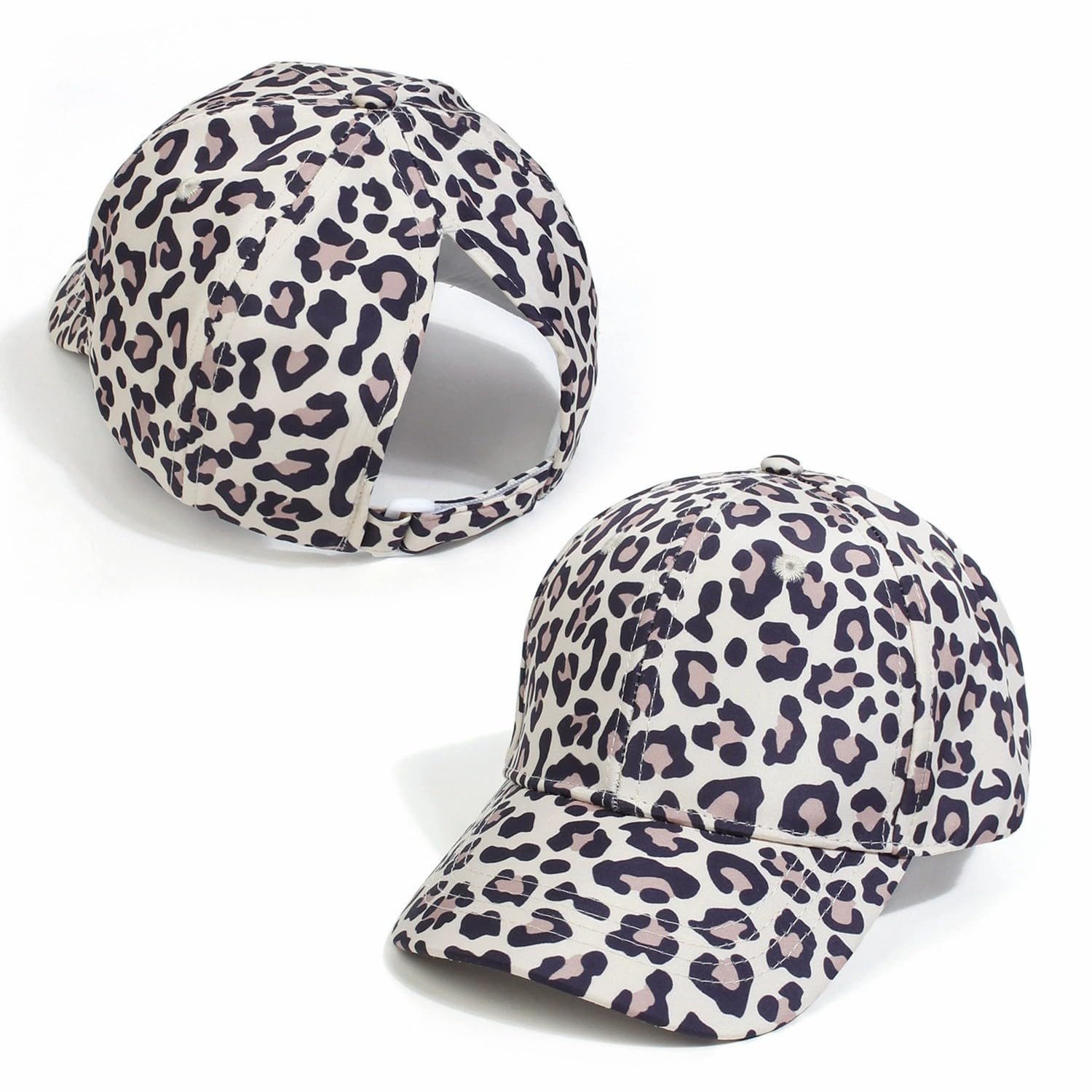 FOUORTUNATE-BEE Baseball Cap Kinder Baseballcap Mädchen Leopard verstellbar Sommer Cap Mädchen Cap verstellbar Leopard Kinder Sonnenhut Sport
