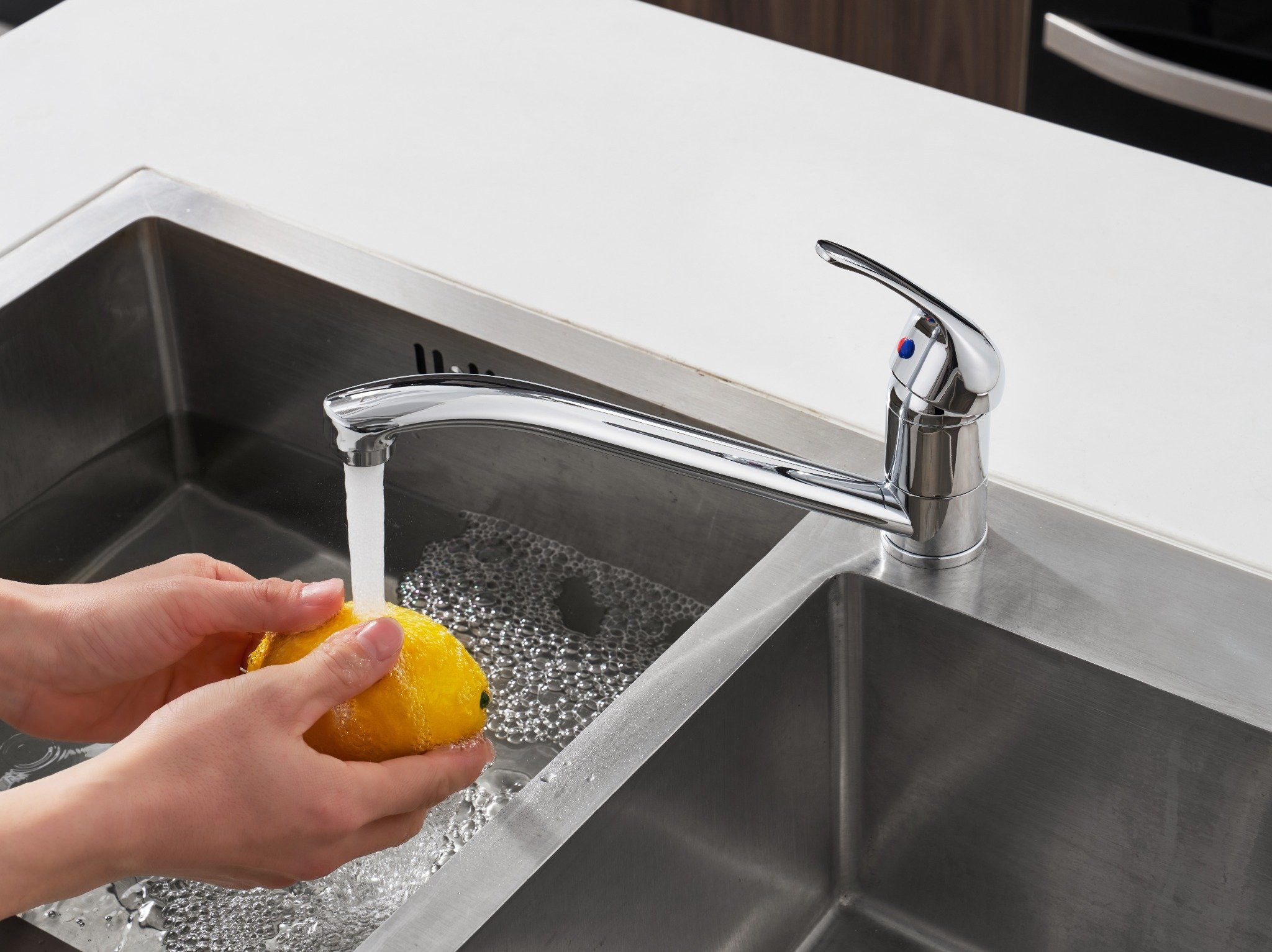 Balderia Spültischarmatur WELLBAD SERENE Küchenarmatur Chrom mit Schwenkbar günstig online kaufen