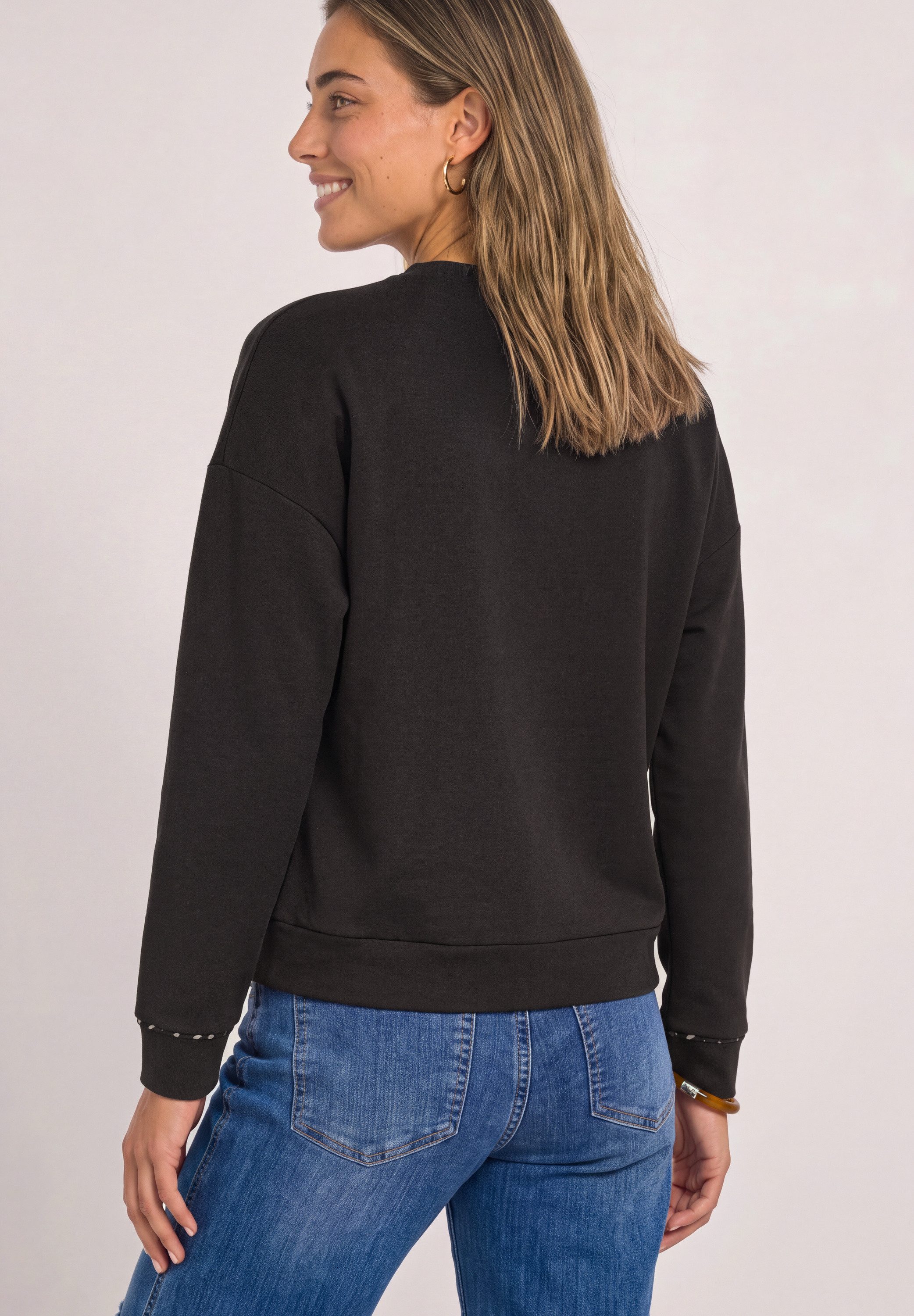 STREET ONE Sweatshirt mit Rehprint-Details