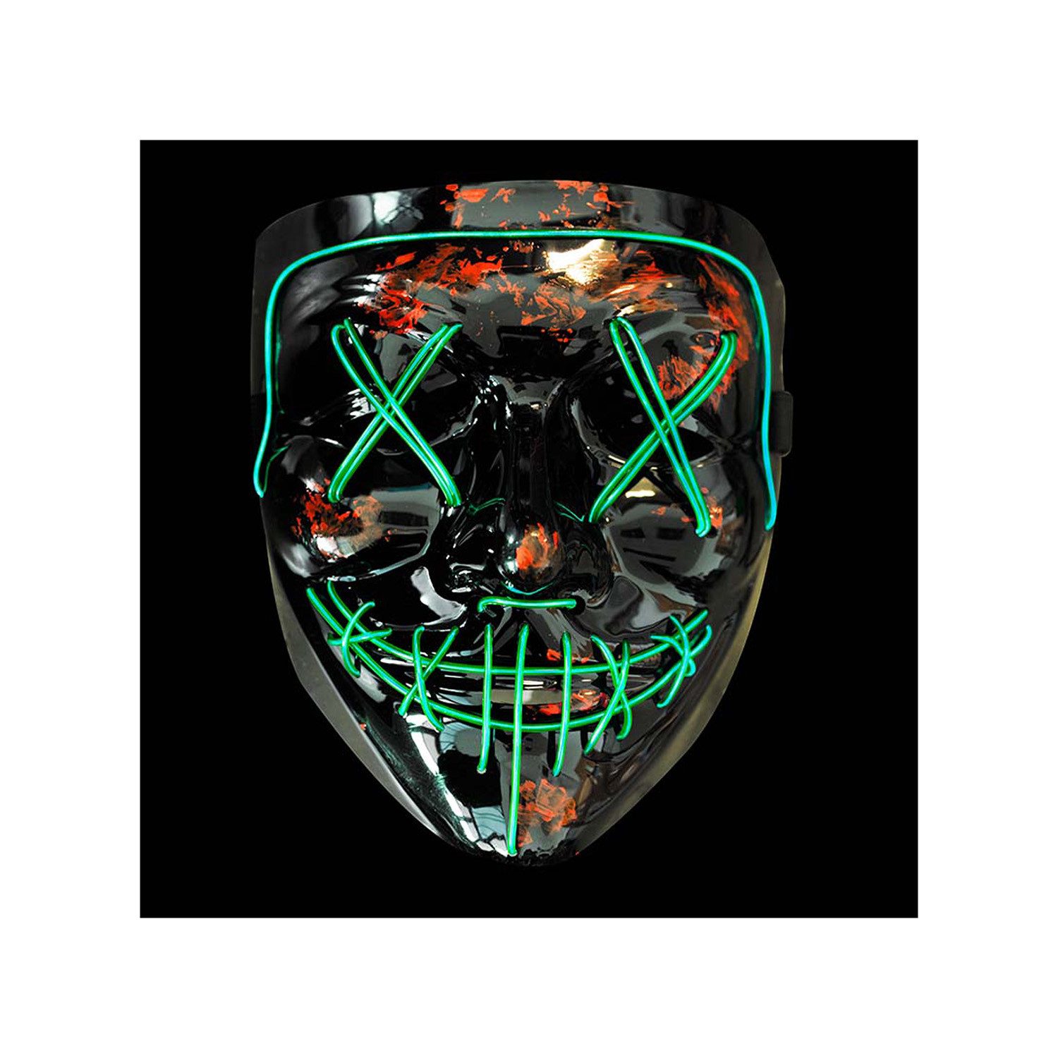 Verkleidungsmaske Maske LED Purge Grün