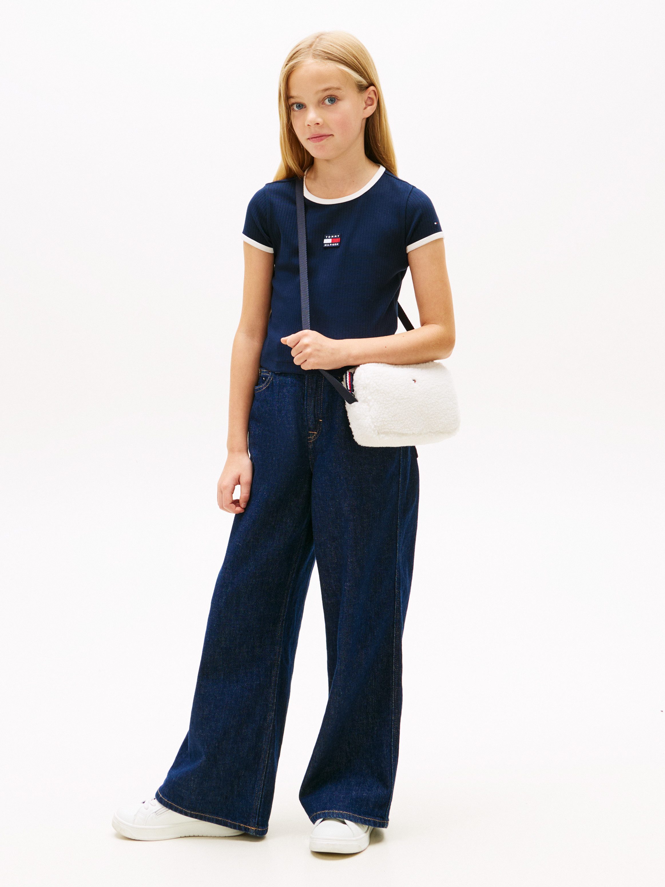 Tommy Hilfiger T-Shirt Kinder bis 16 Jahre, mit Rundhalsausschnitt – Bild 2 von 5