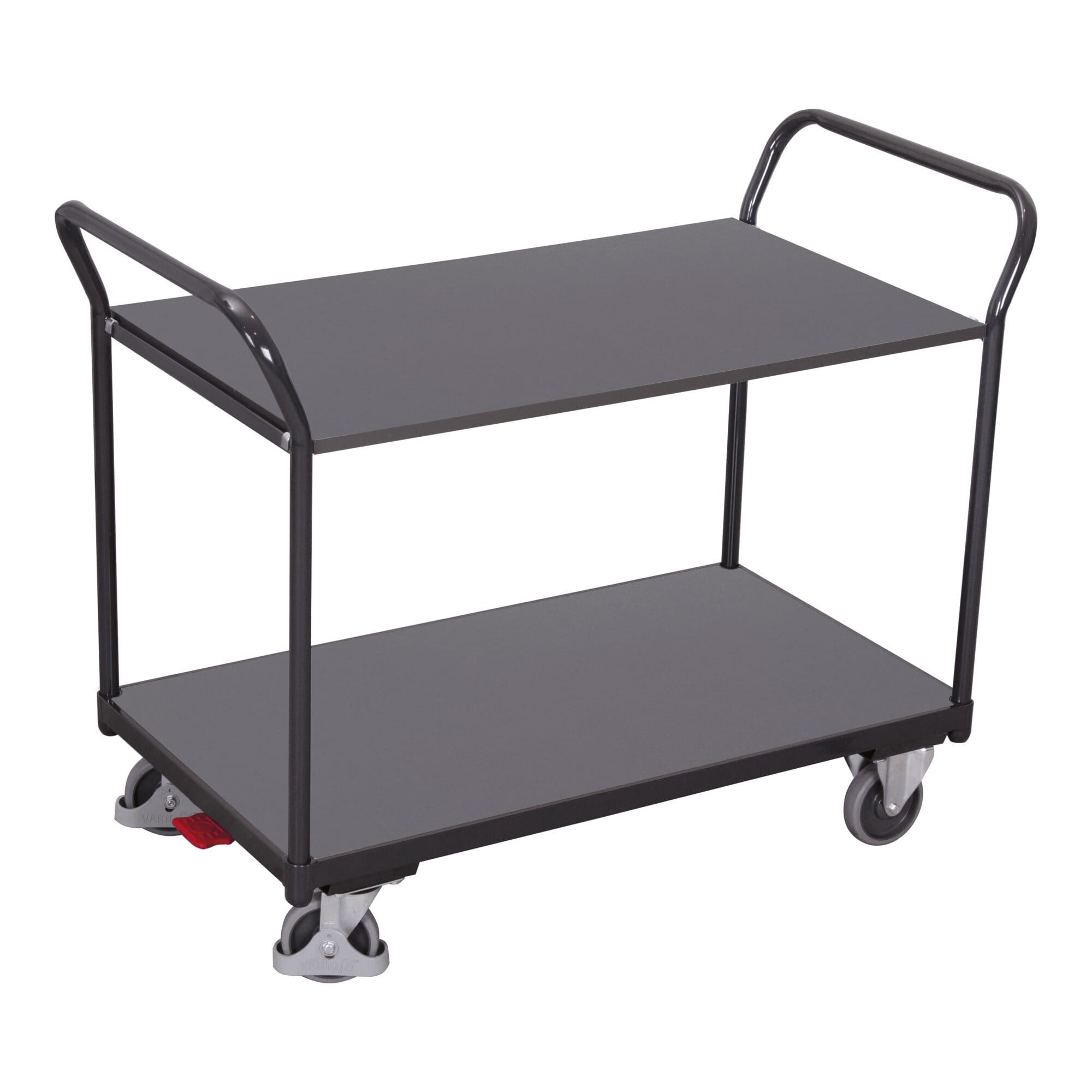 CORDES Transportwagen VarioFit Tischwagen mit 2 Ladeflächen RAL 7016