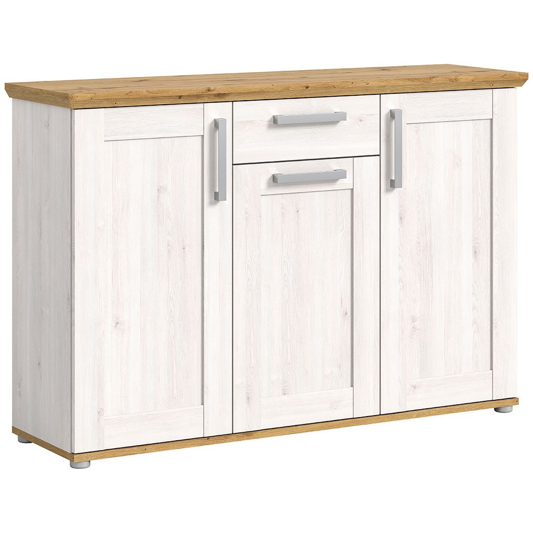 xonox.home Sideboard Verona Sideboard 1 Schublade 3 Türen Lärche Dekor.