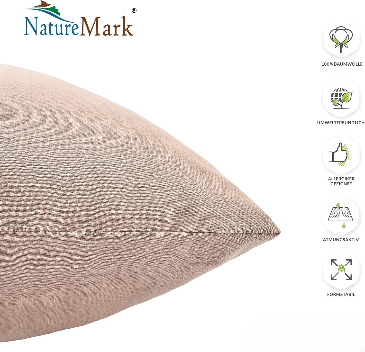 NatureMark Kissenbezüge 2er Pack Jersey Kissenbezug günstig online kaufen