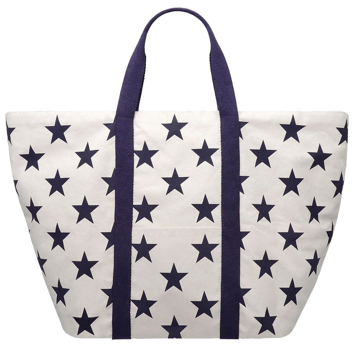 fiolini XL-Strandtasche Stars - extragroße maritime XXL Badetasche für Familien