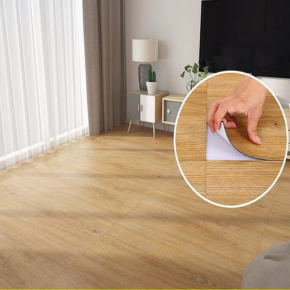 Agger Vinylboden Vinyl Bodenbelag selbstklebend mit Holz-Effekt,PVC Bodenbelag, Holztafel,30 × 30 cm Für Küche, Bad / Badezimmer & Wohnzimmer – Bild 3 von 5