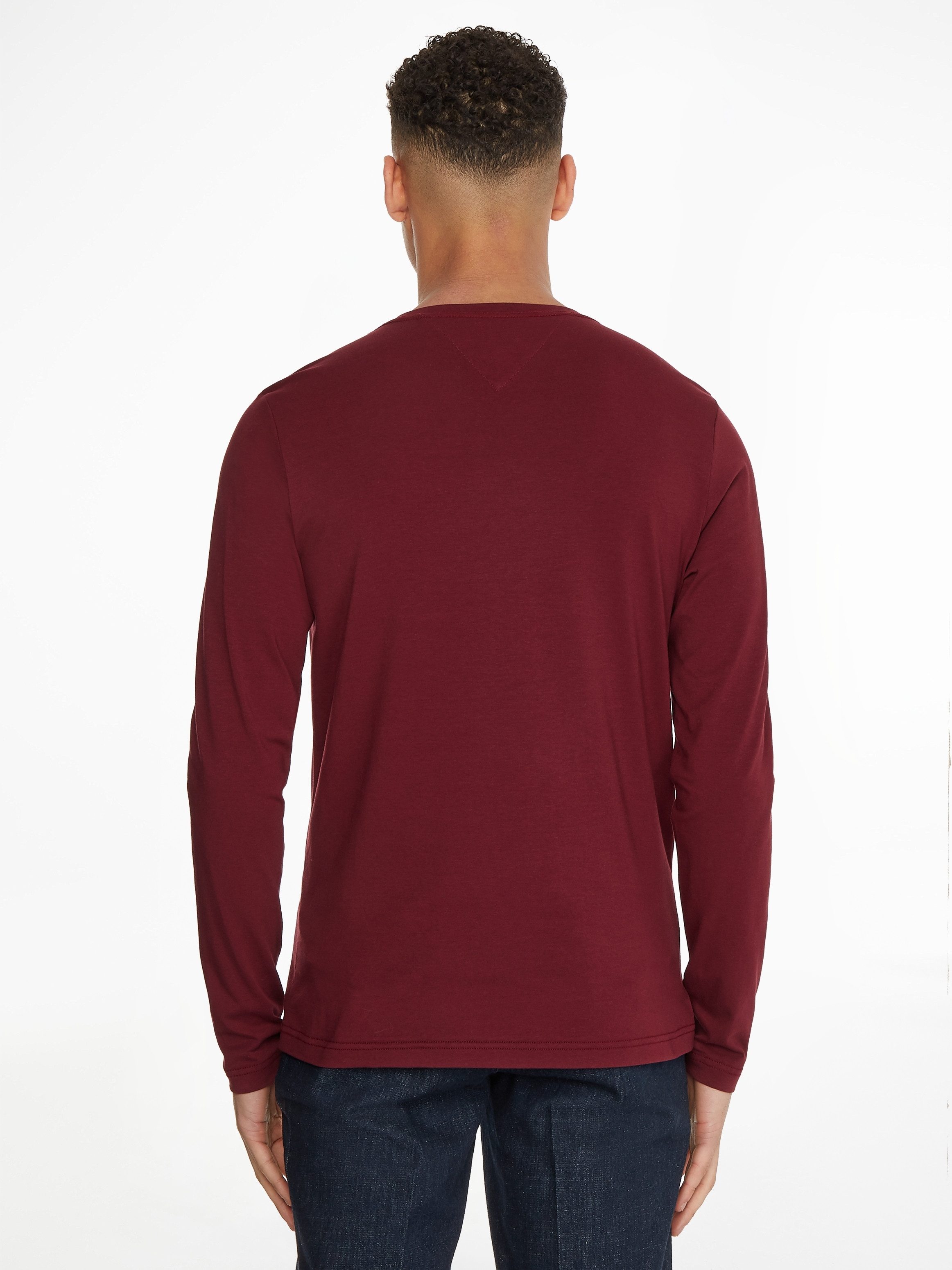 Tommy Hilfiger Langarmshirt STRETCH SLIM FIT LONG SLEEVE aus Baumwollstretch