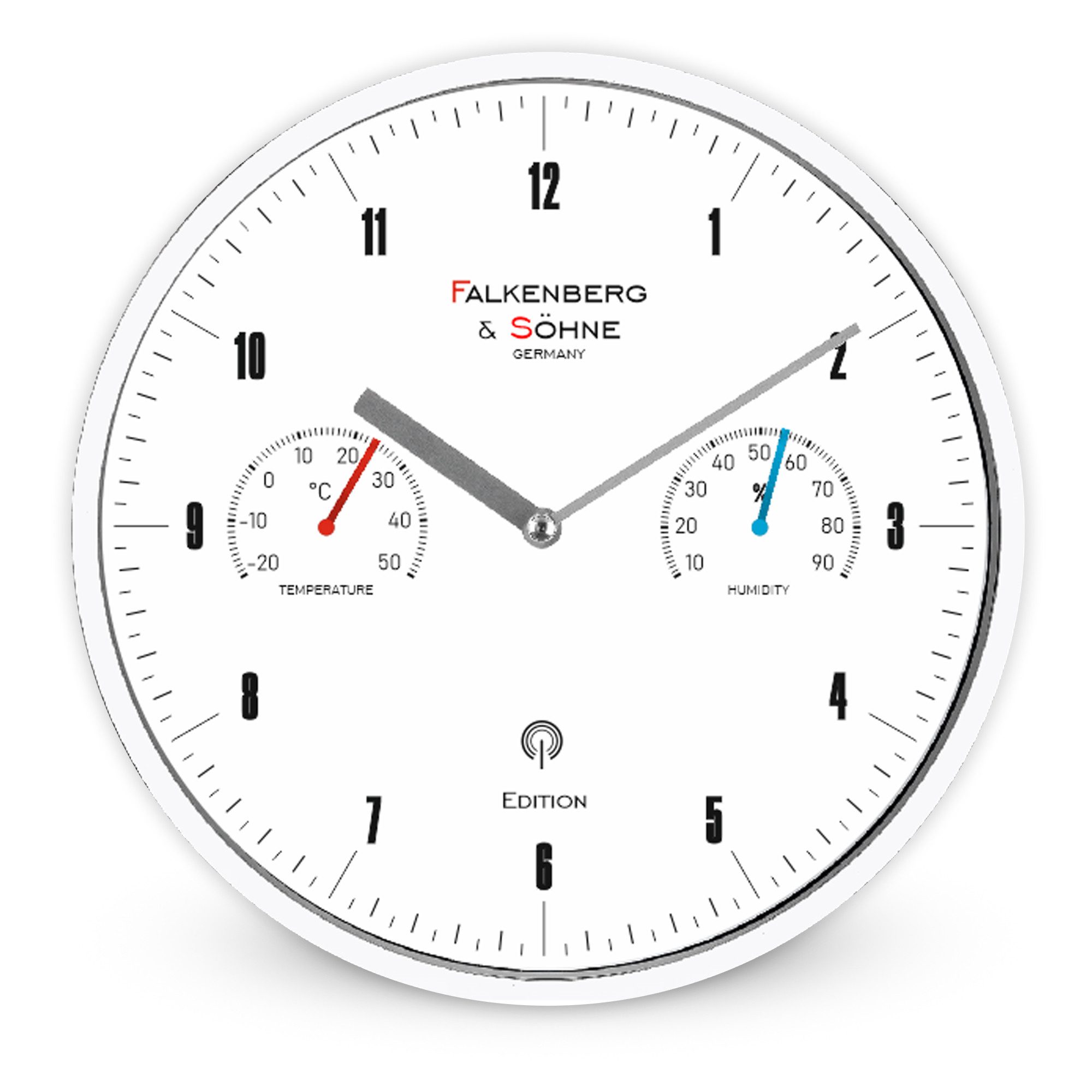 Miraval Funkwanduhr Miraval Funkwanduhr Weiß 25 cm
