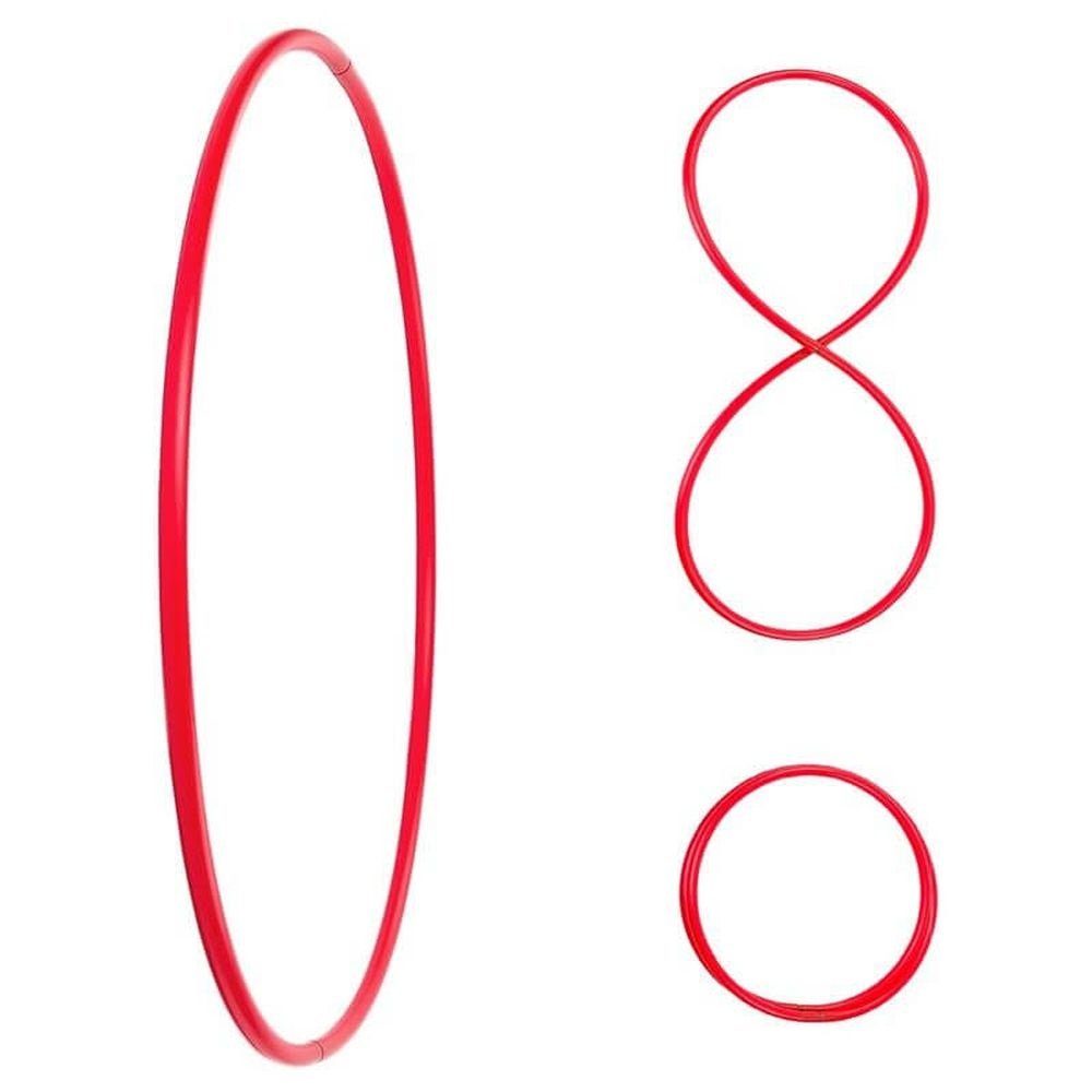 Faltbarer cm Hoop, Rot, HDPE-20mm, Hoopomania Hula Ø100 Hula-Hoop-Reifen