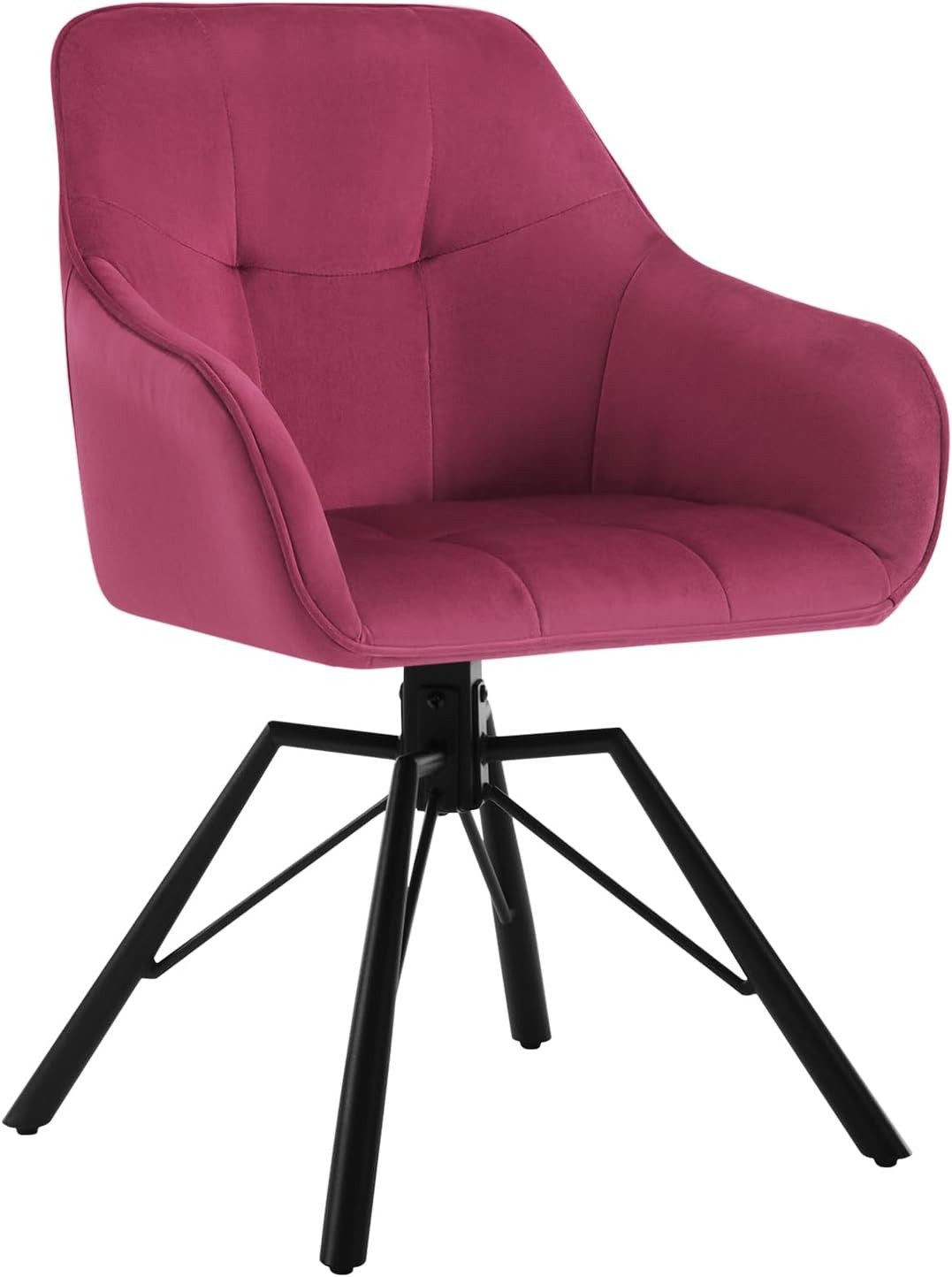 Woltu 4-Fußstuhl (1 St), drehbar Esszimmerstuhl mit Armlehnen Rückenlehne