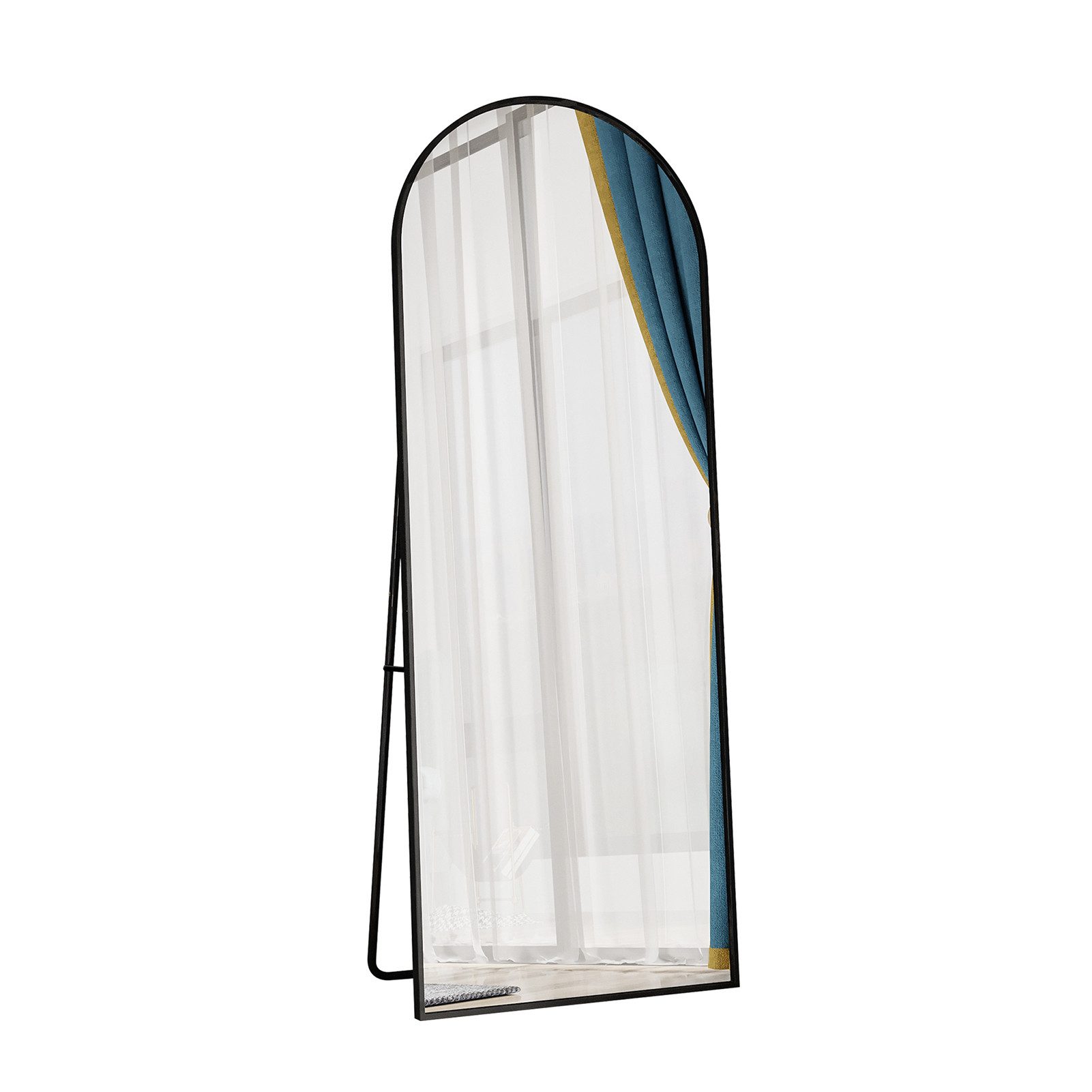 PXloue Ganzkörperspiegel Oval Wandspiegel Standspiegel Groß Wand Ganzkörper günstig online kaufen