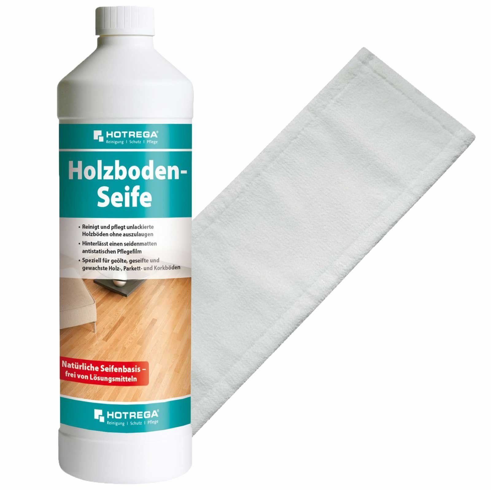 HOTREGA® Holzboden SET cm Seife Microfasermopp + 1L Fussbodenreiniger 40