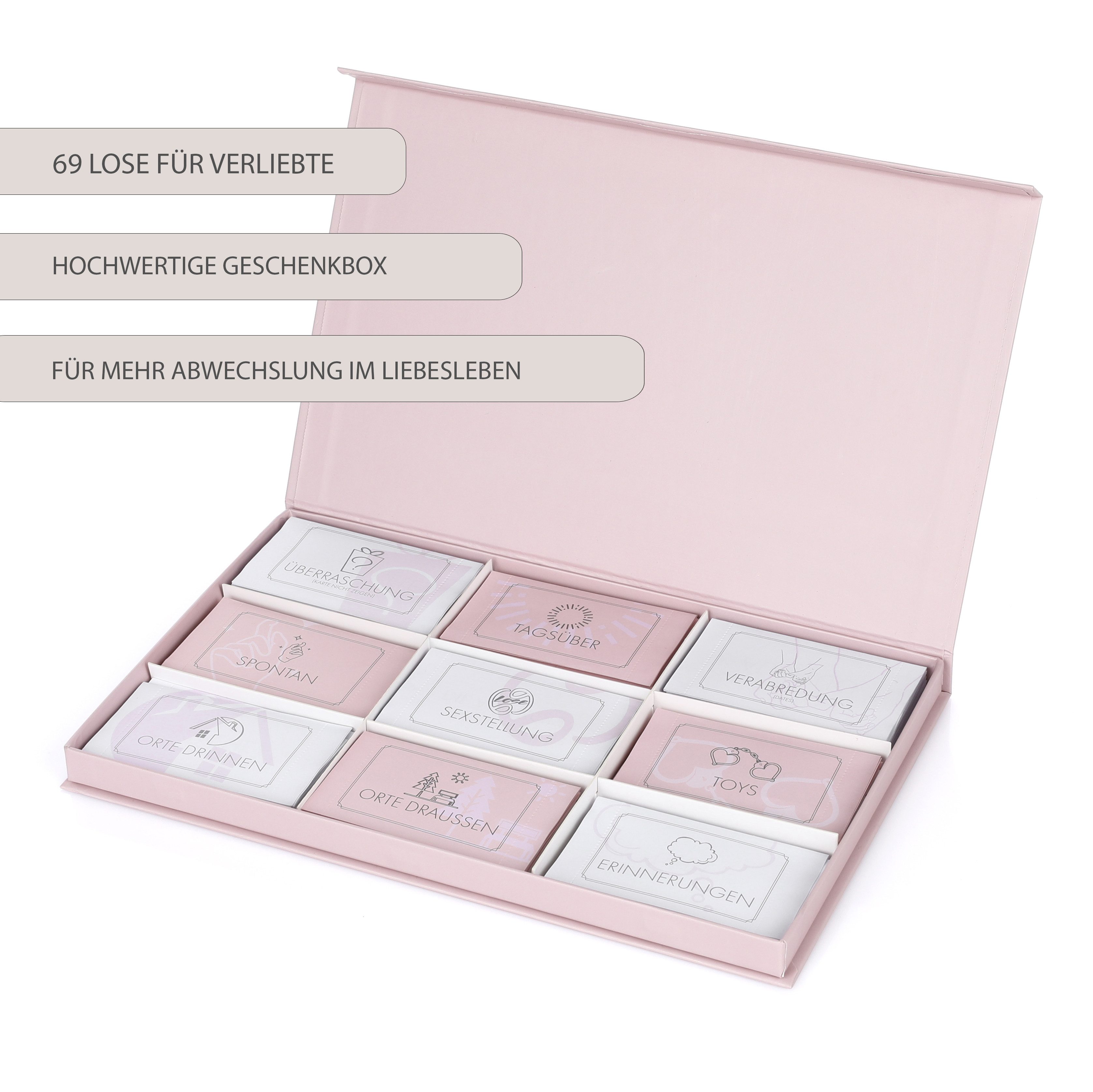 FunX Geschenkbox Losbox für Paare voller Leidenschaft und Verführungen