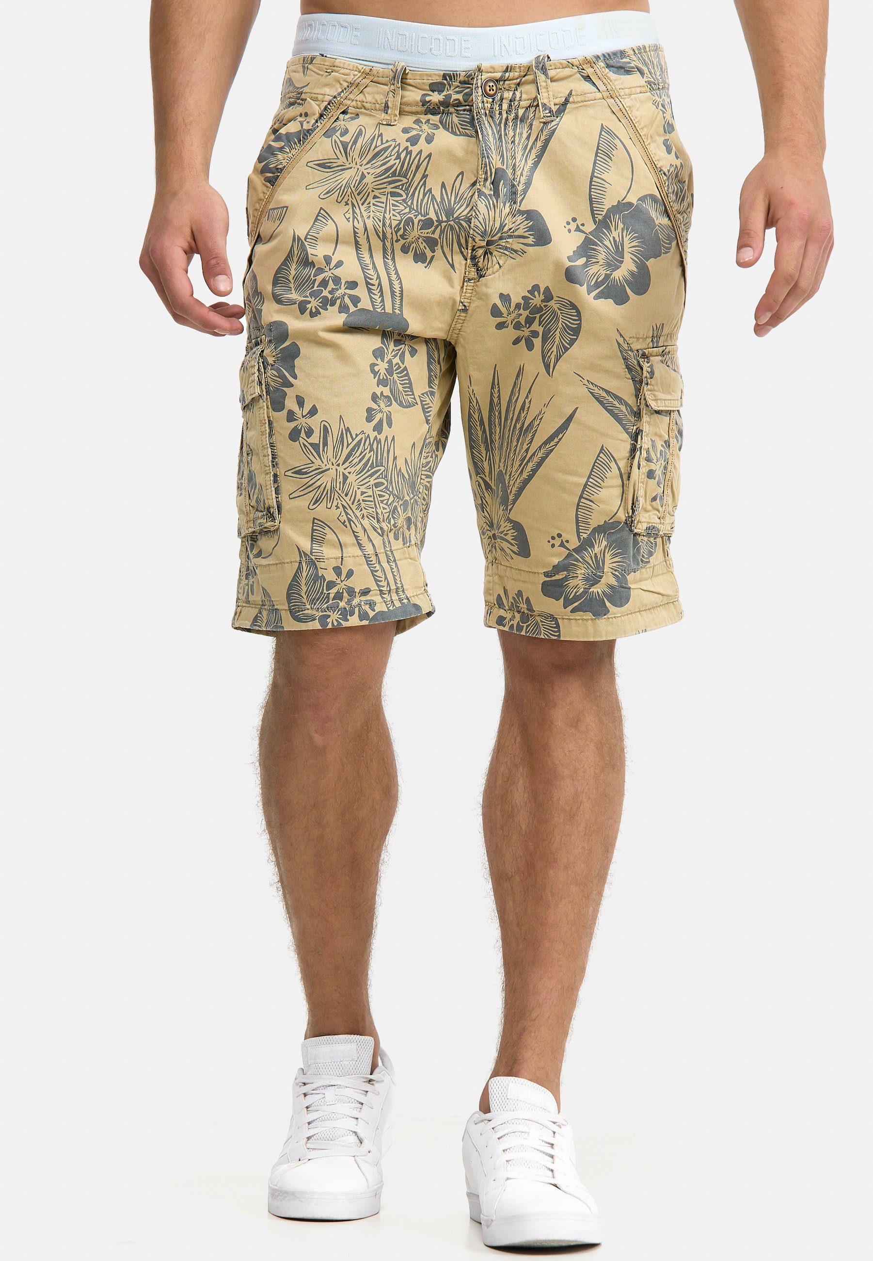 Indicode Cargoshorts Albert Hawaiishorts mit 6 günstig online kaufen