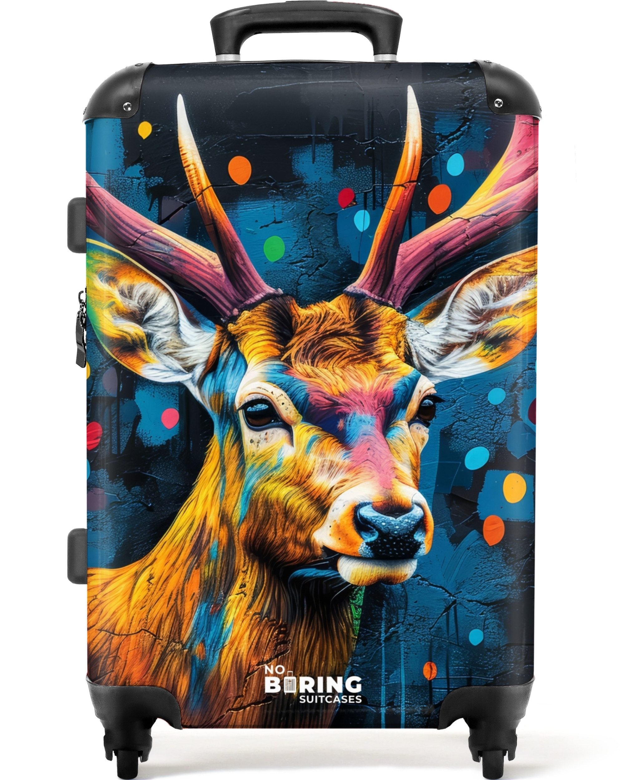 NoBoringSuitcases.com© Hartschalen-Trolley mit leuchtende Räder - günstig online kaufen