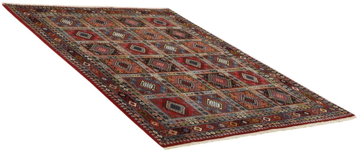 Orientteppich rechteckig, mm Yalameh Perserteppich, Höhe: Orientteppich / 151x203 Nain Trading, 12 Handgeknüpfter