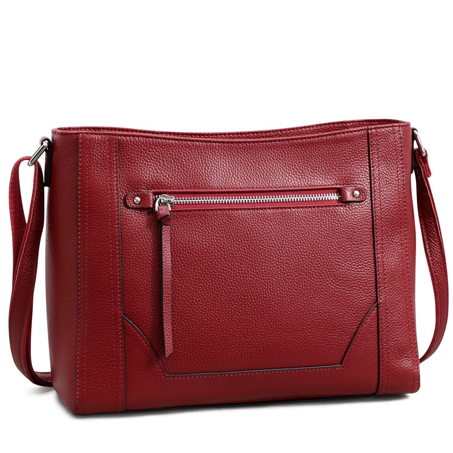 S-ZONE Handtasche »OTSZD10V146«, Mittlere Damen Leder Umhängetasche Leder Schulter  Handtasche Damen Geldbörse online kaufen | OTTO