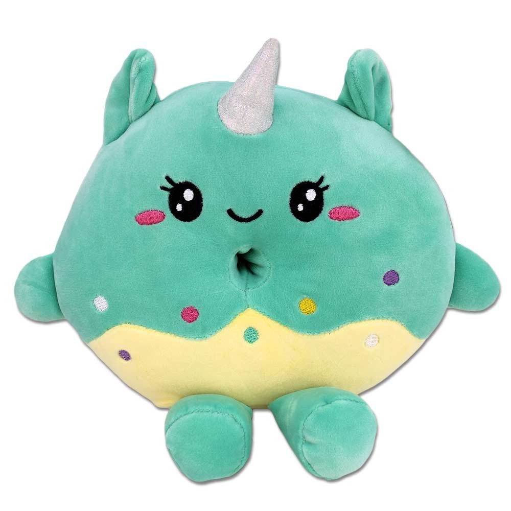 PMS Tierkuscheltier Kawaii Donut Kuscheltier mit Gesicht - ca. 18 cm