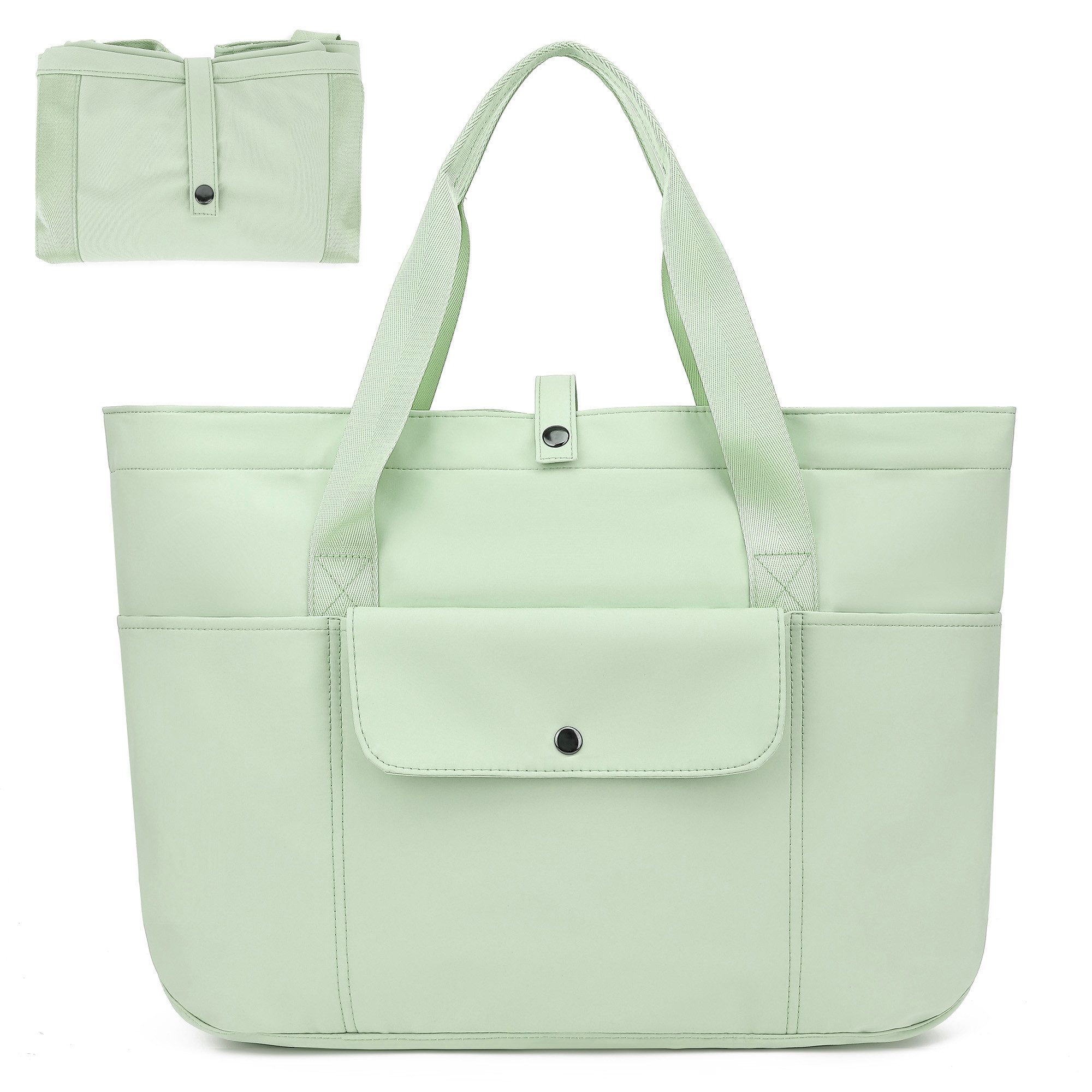 TAN.TOMI Umhängetasche Damen Multi-Taschen Große Tote Bag Shopper Schultertasche, Faltbarer Stauraum Mit Reißverschluss für Reisen Arbeit Fitness