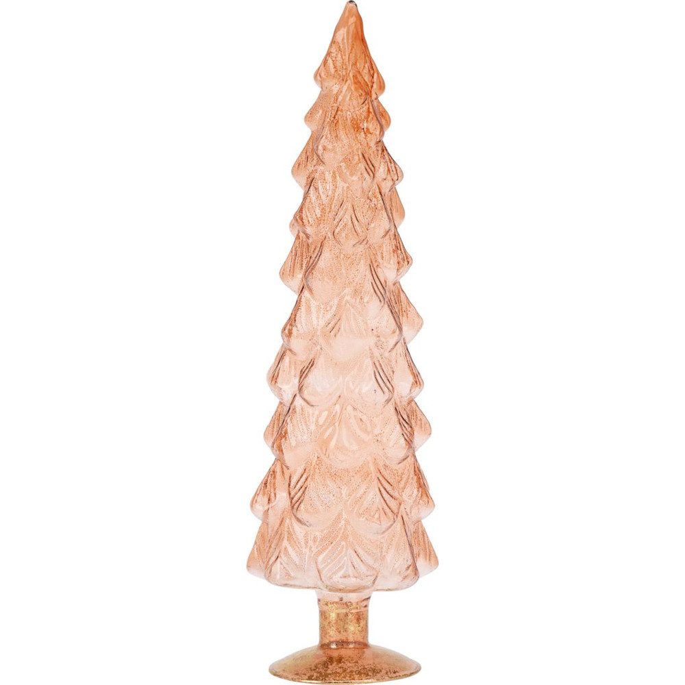 Koopmann Weihnachtsfigur Deko-Tannenbaum aus Glas - Höhe ca. 35 cm - 1 Stück