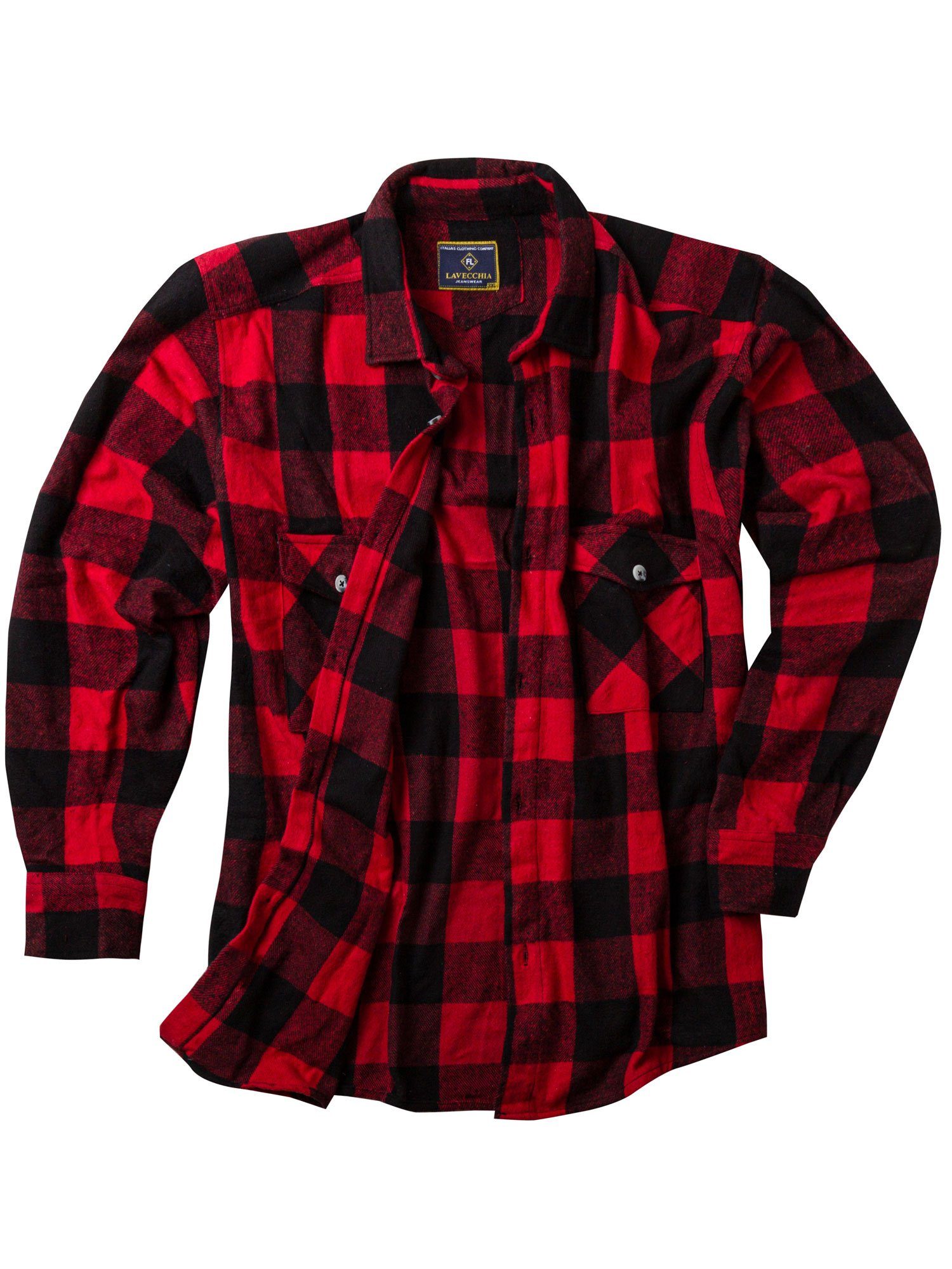 Lavecchia Langarmhemd Lavecchia Herren Flanellhemd LV-262A günstig online kaufen