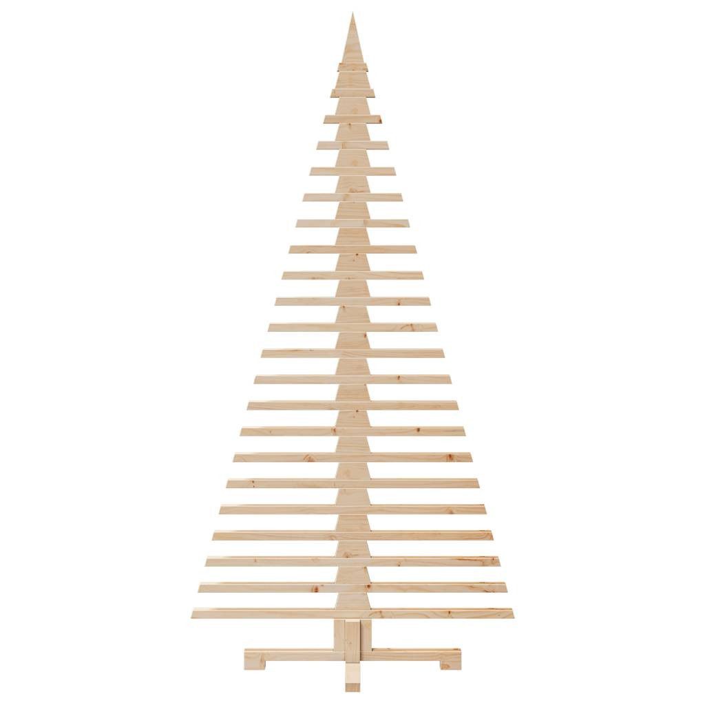vidaXL Künstlicher Weihnachtsbaum Weihnachtsbaum Holz zum Schmücken 180 cm Massivholz Kiefer