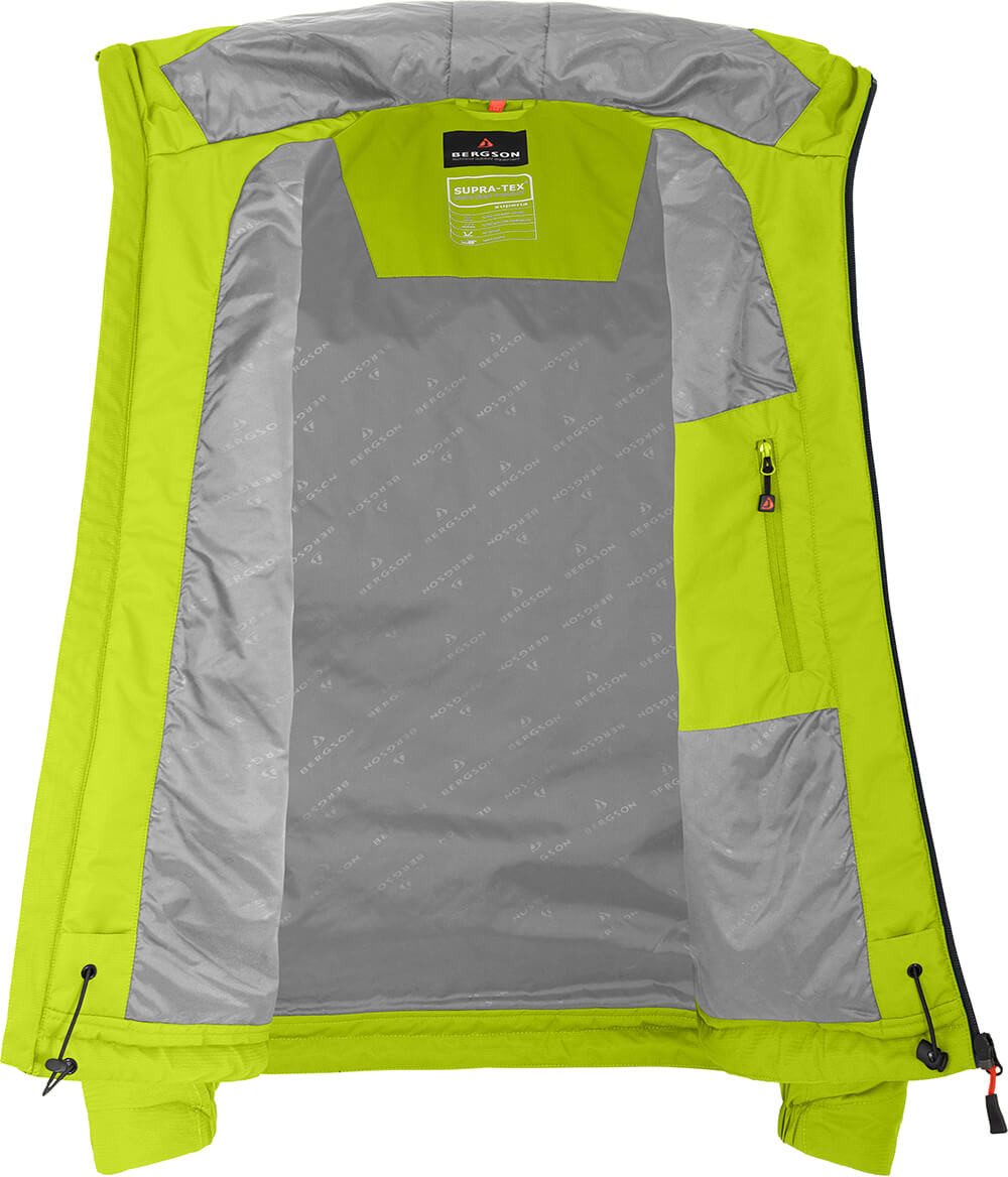 Bergson Winterjacke EGGEN THERMO Herren Regenjacke, leicht wattiert, 12000 mm Wassersäule, Normalgröße