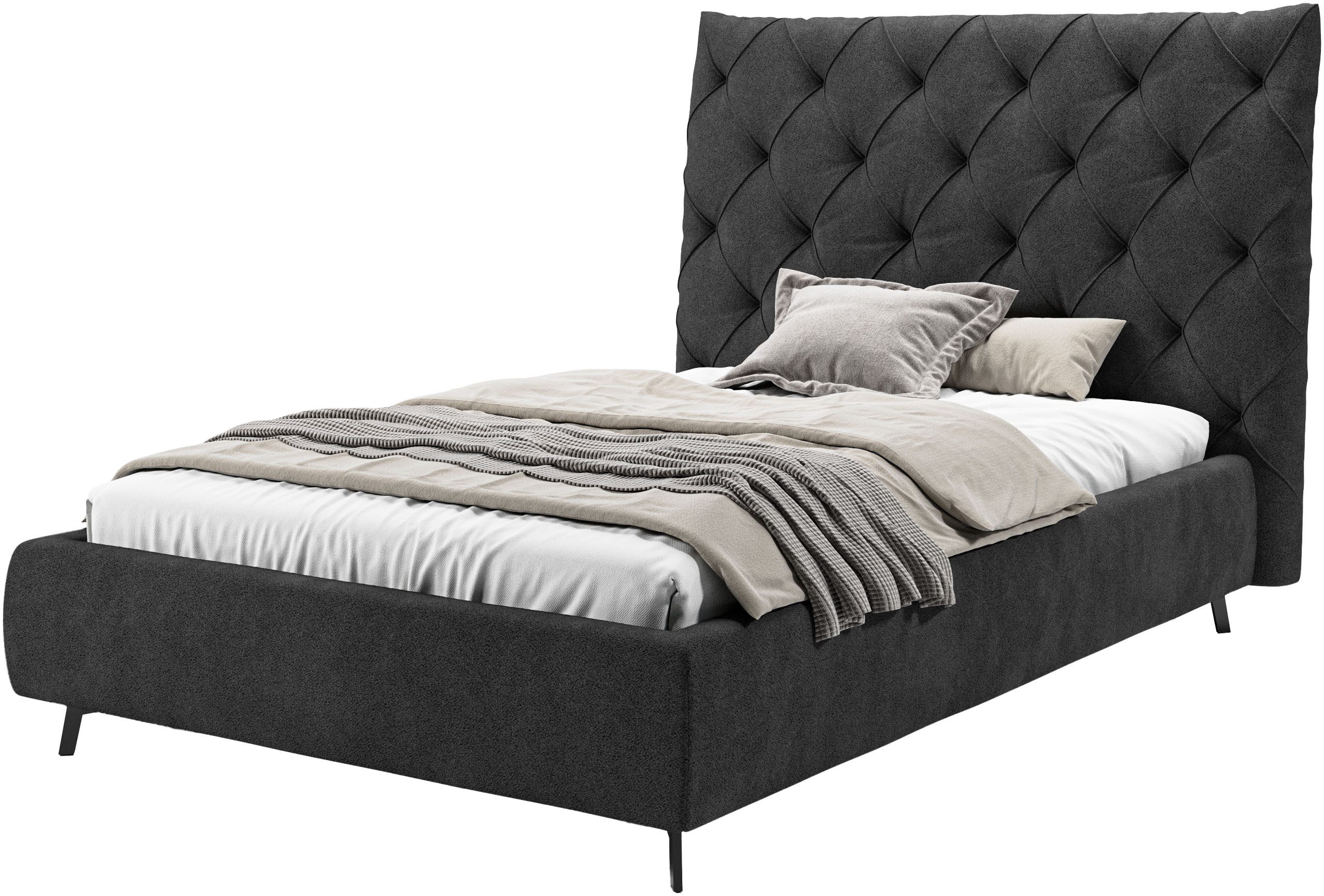 Home affaire Polsterbett Maxime, in 4 Breiten bis 200cm, auch in Leder, Kopfteilhöhe 143 cm, belastbar bis 280 kg, auch in Überlänge 220cm