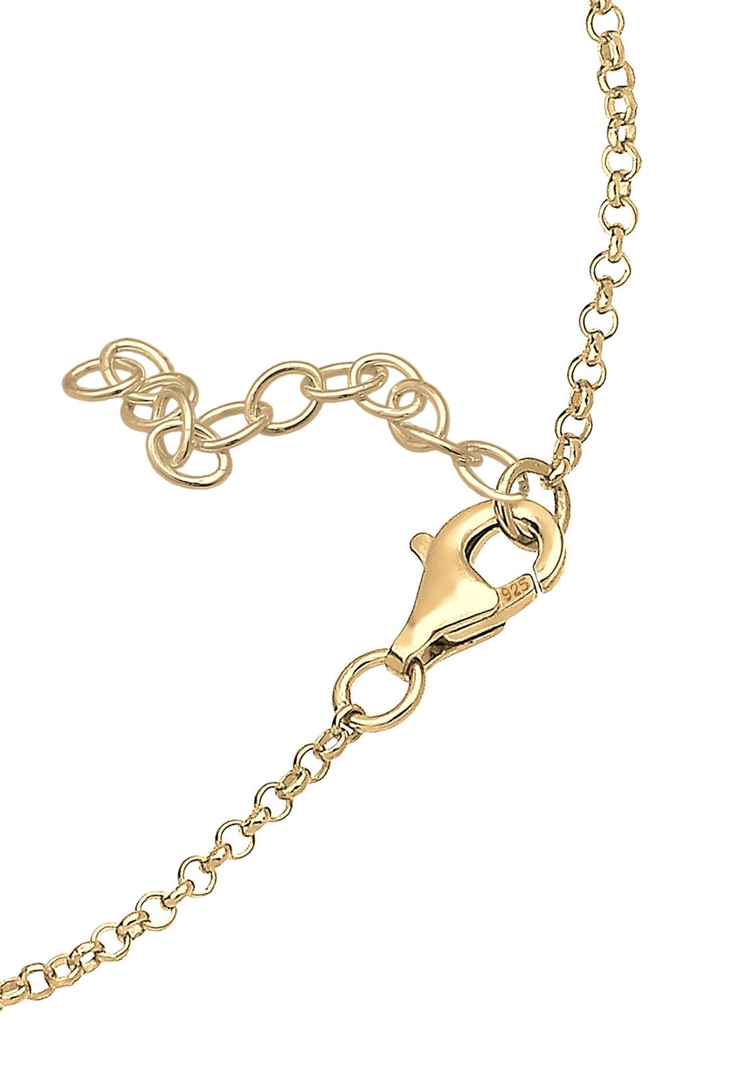 Elli DIAMONDS Armband Herz Diamant Weiß Brillantschliff (0.015 ct) 925 Sterling Silber (kein Set, 1-tlg), Herz