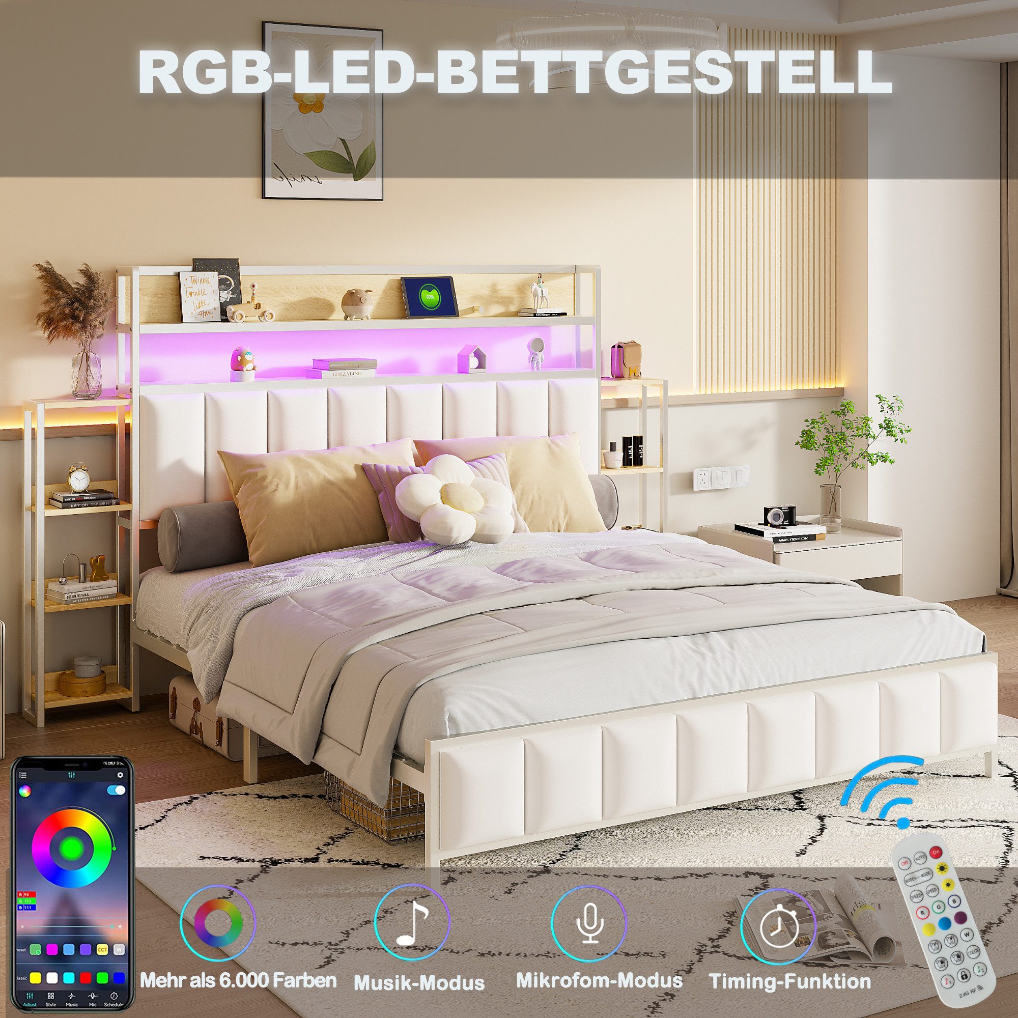 HAUSS SPOLE Polsterbett 160x200 cm mit günstig online kaufen