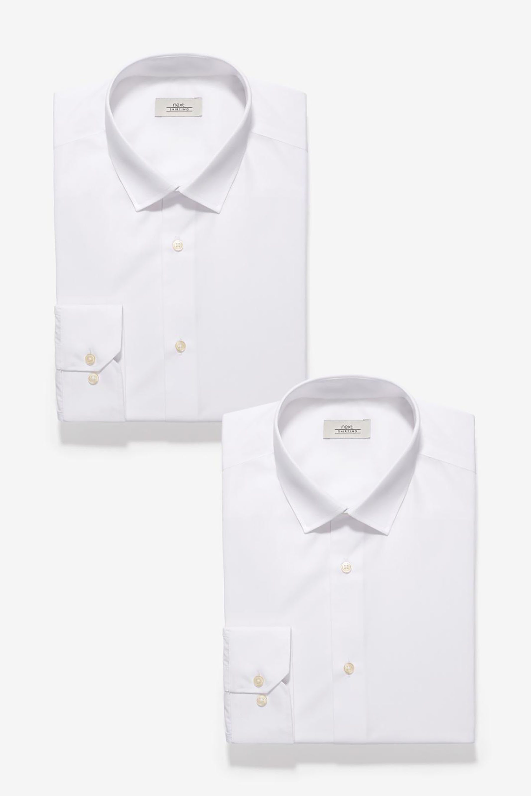 Herren Hemden Next Businesshemd 2er-Pack Pflegeleichte Hemden